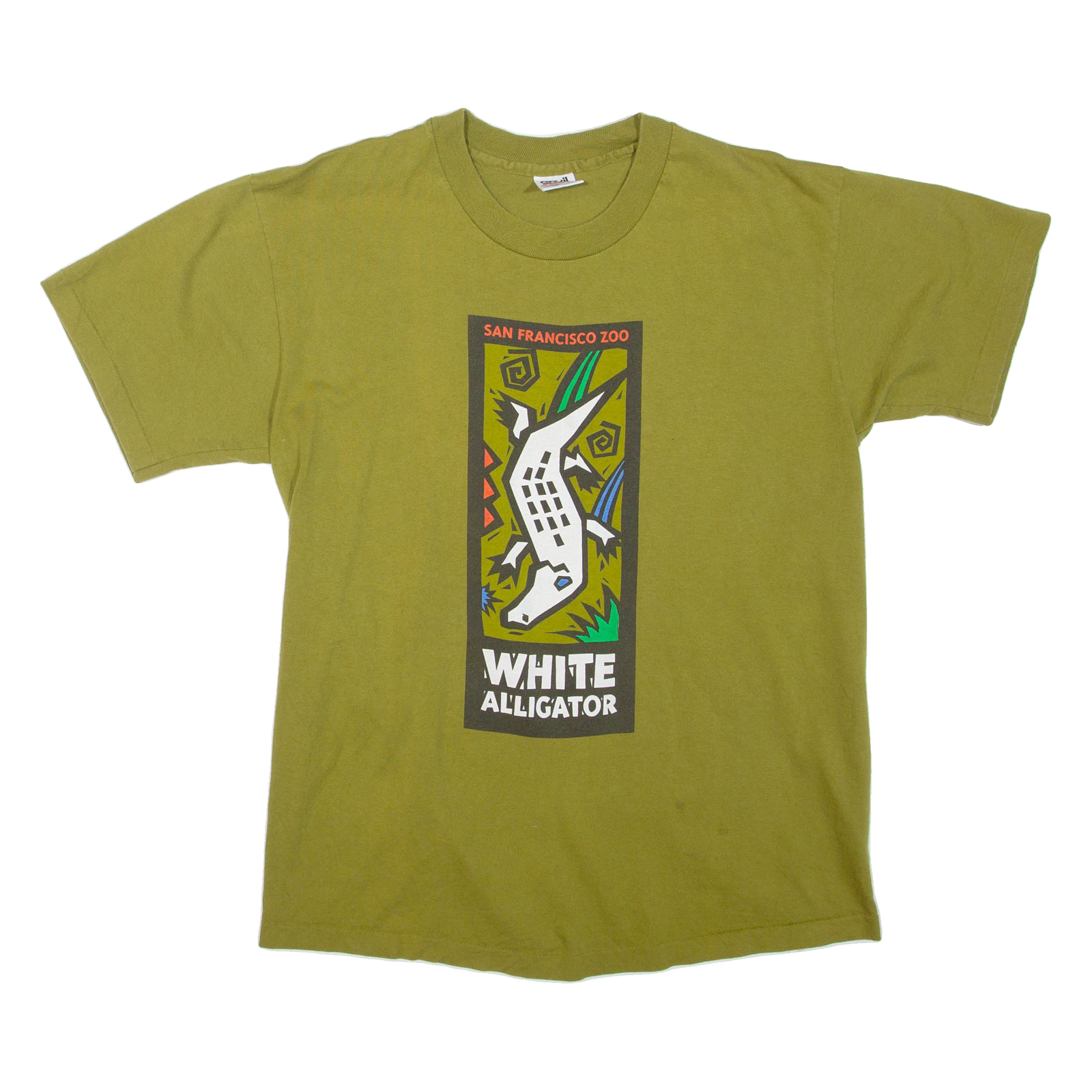 ANVIL San Francisco Zoo Womens T-Shirt Green USA L Refurbished - N/A refurbished available on Cerqular