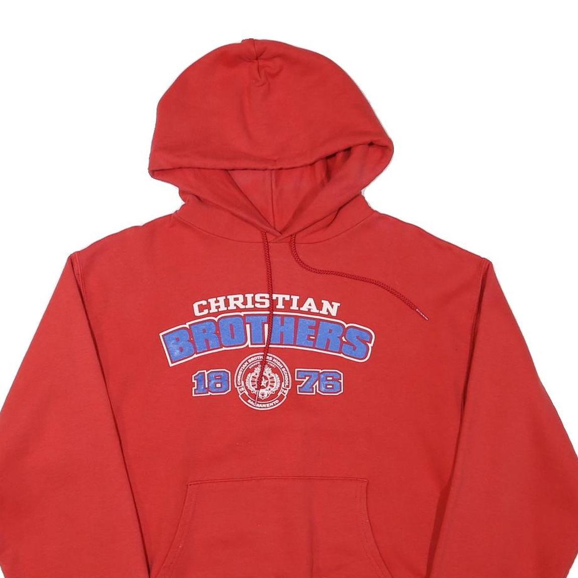 CHAMPION Mens Red Christian Brothers Pullover Hoodie S College Graphic Refurbished - N/A refurbished available on Cerqular