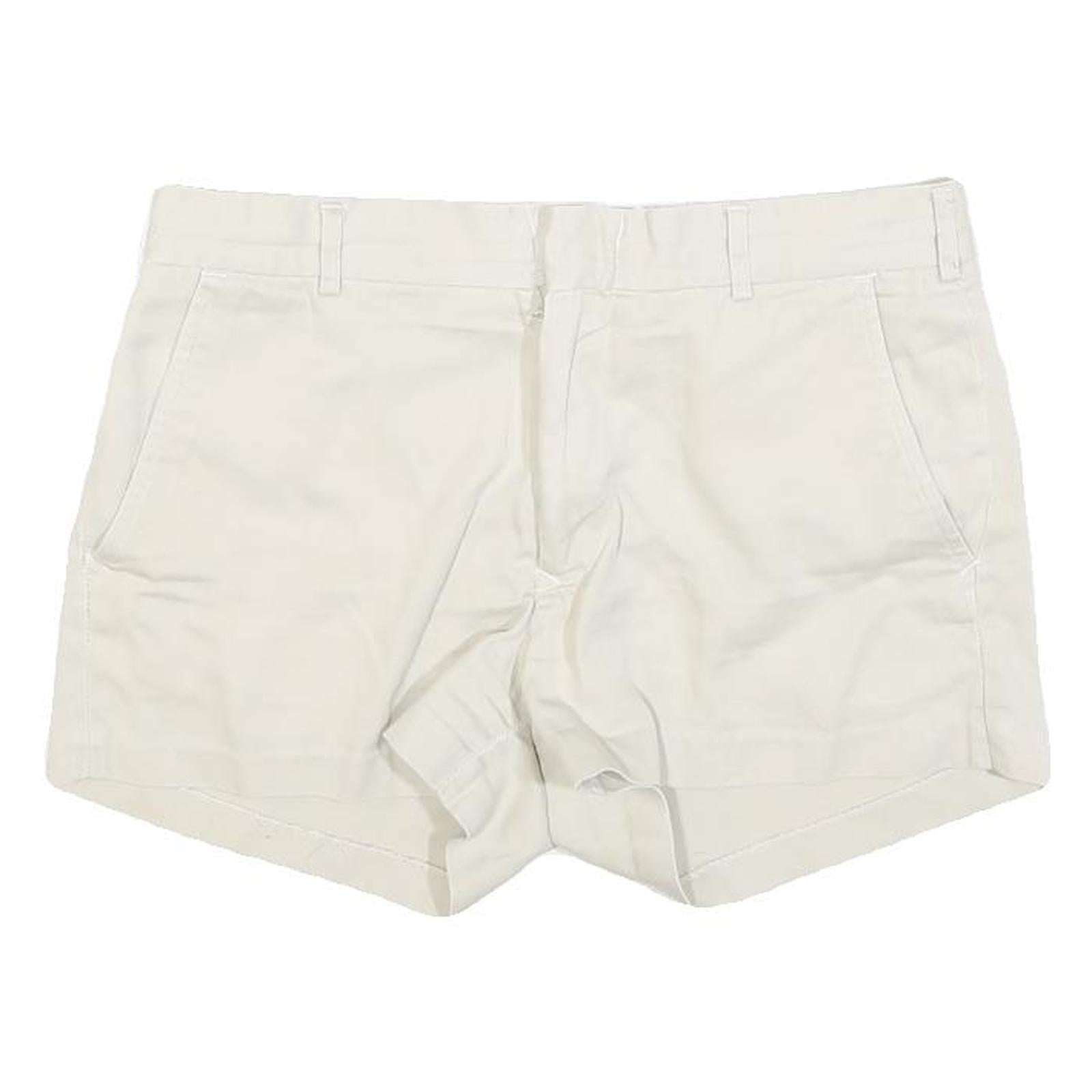Womens Cream Cotton Blend Casual Shorts M W30 Summer Wear Comfortable Fit Refurbished - N/A refurbished available on Cerqular