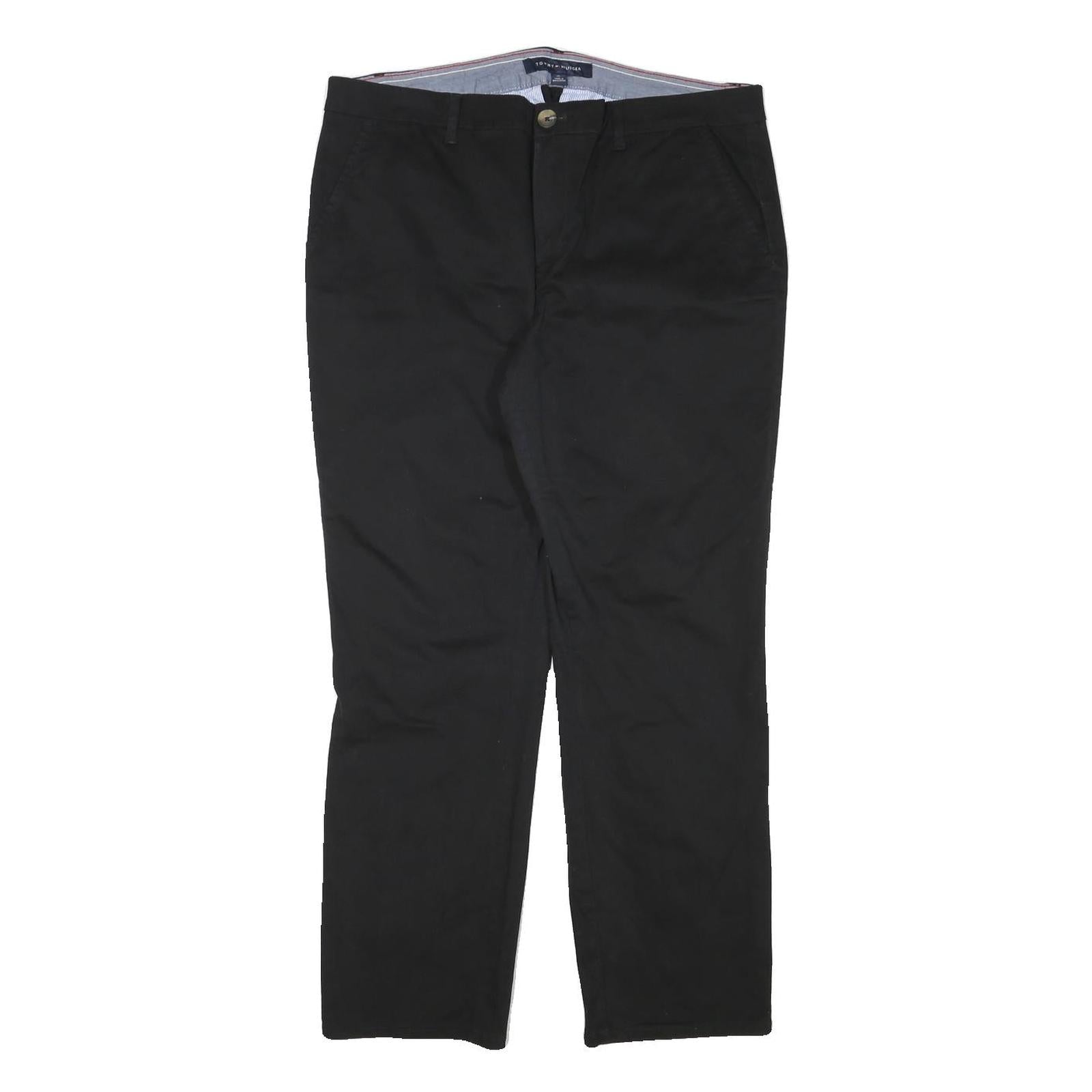 DICKIES Mens Cotton Blend Black Regular Fit Straight Trousers W35 L28 Workwear Refurbished - N/A refurbished available on Cerqular