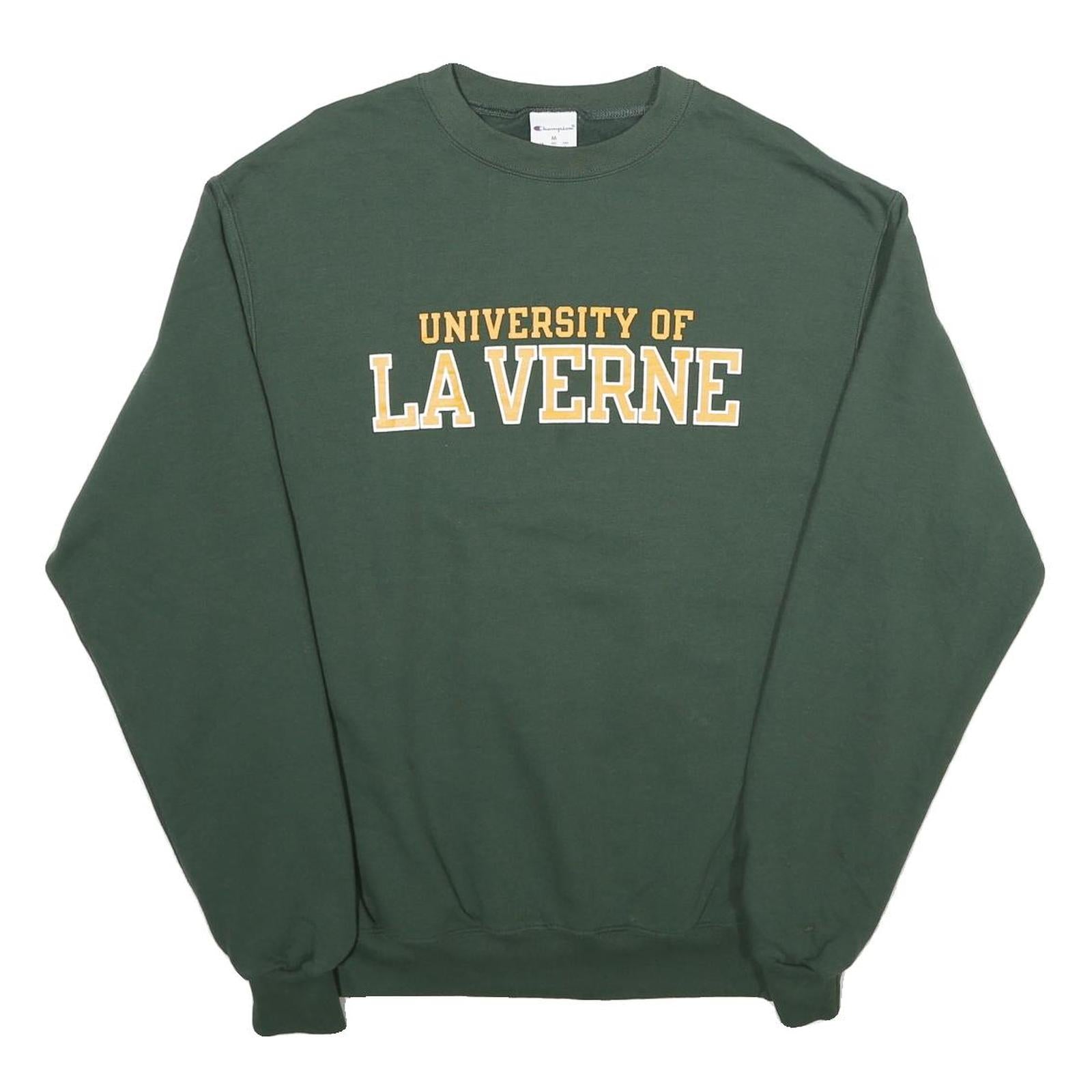 CHAMPION Mens Green University Of La Verne Crew Neck S Cotton Blend Sweatshirt Refurbished - N/A refurbished available on Cerqular
