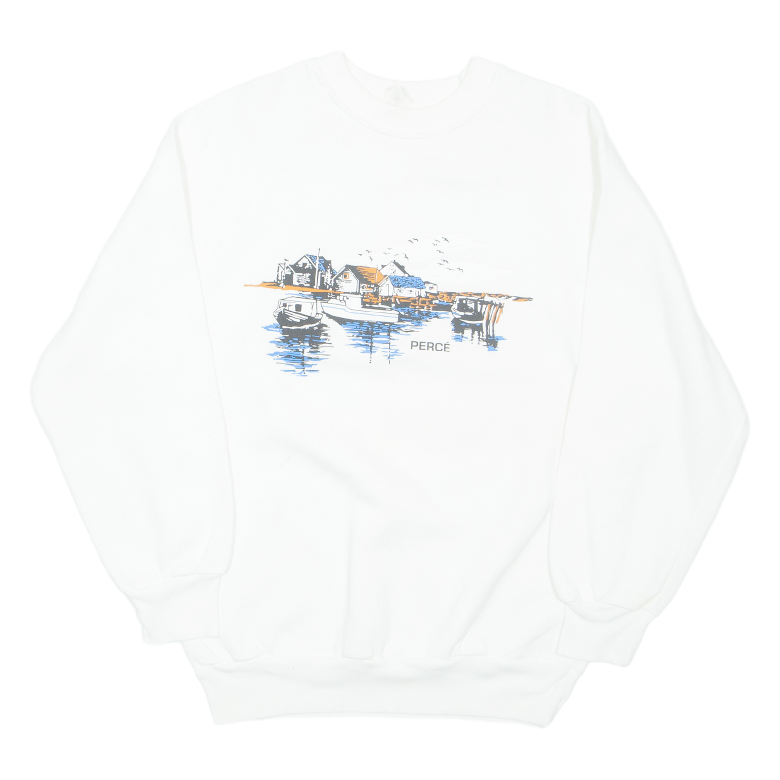 SPORTSMAN Perse Mens Sweatshirt White S Refurbished - N/A refurbished available on Cerqular