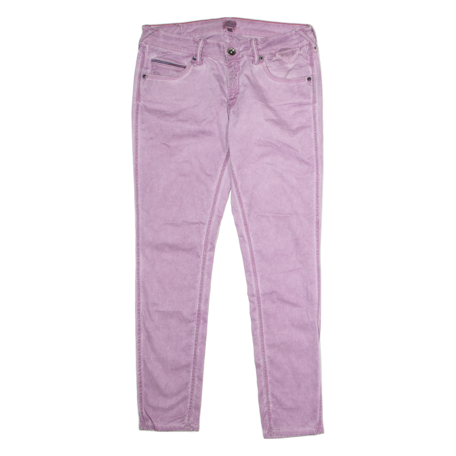 HILFIGER DENIM Womens Jeans Purple Regular Skinny Stone Wash W33 L30 Refurbished - N/A refurbished available on Cerqular