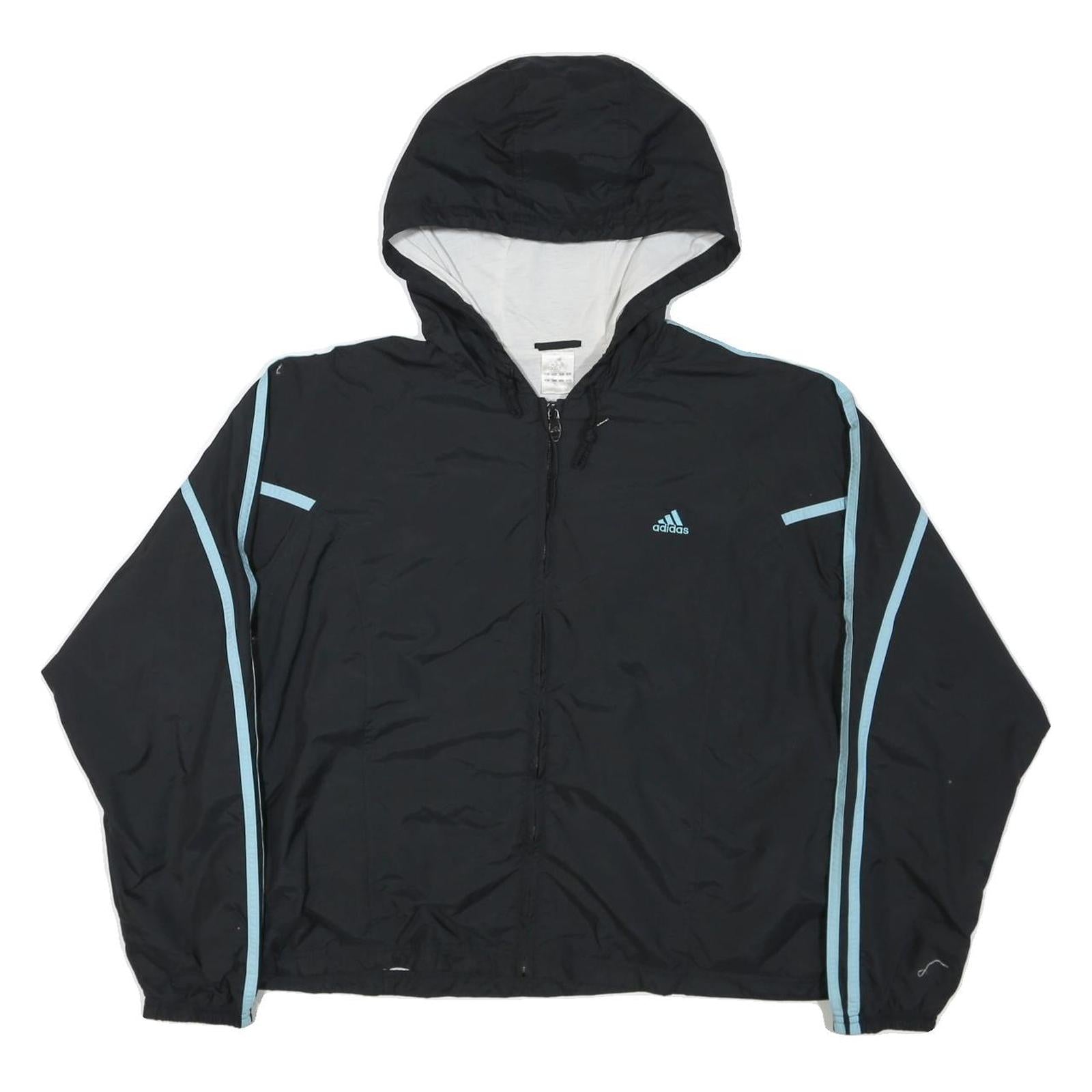 Buy ADIDAS Womens Black & Light Blue Track Jacket XL Polyester Blend Zip Hooded Refurbished - $36.39 ADIDAS Womens Black & Light Blue Track Jacket XL Polyester Blend Zip Hooded Refurbished - N/A refurbished available on Cerqular