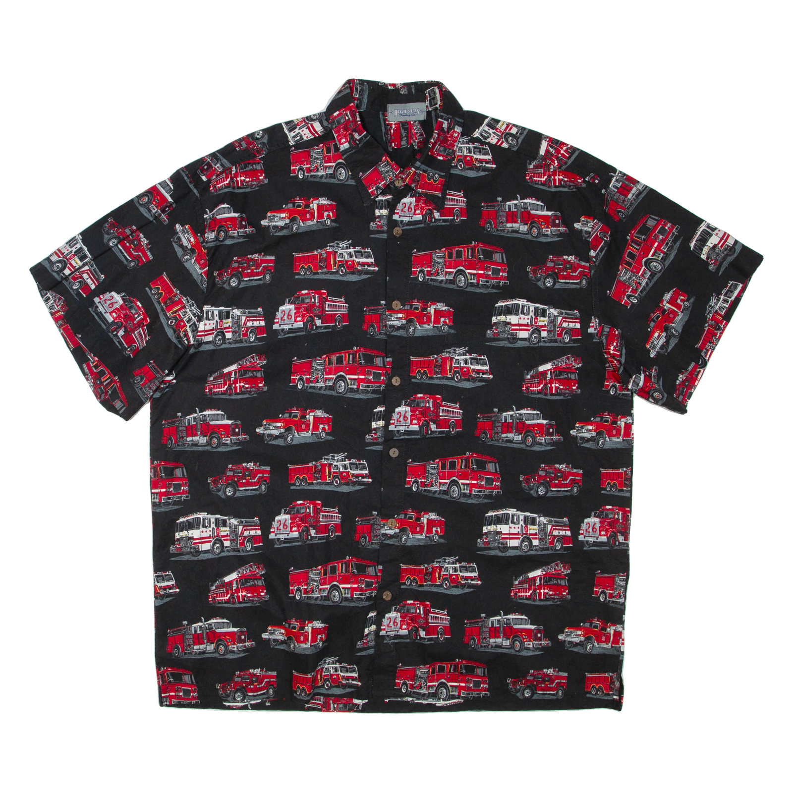 Buy HIGH SEAS Fire Trucks Mens Shirt Black XL Refurbished - $18.19 HIGH SEAS Fire Trucks Mens Shirt Black XL Refurbished - N/A refurbished available on Cerqular