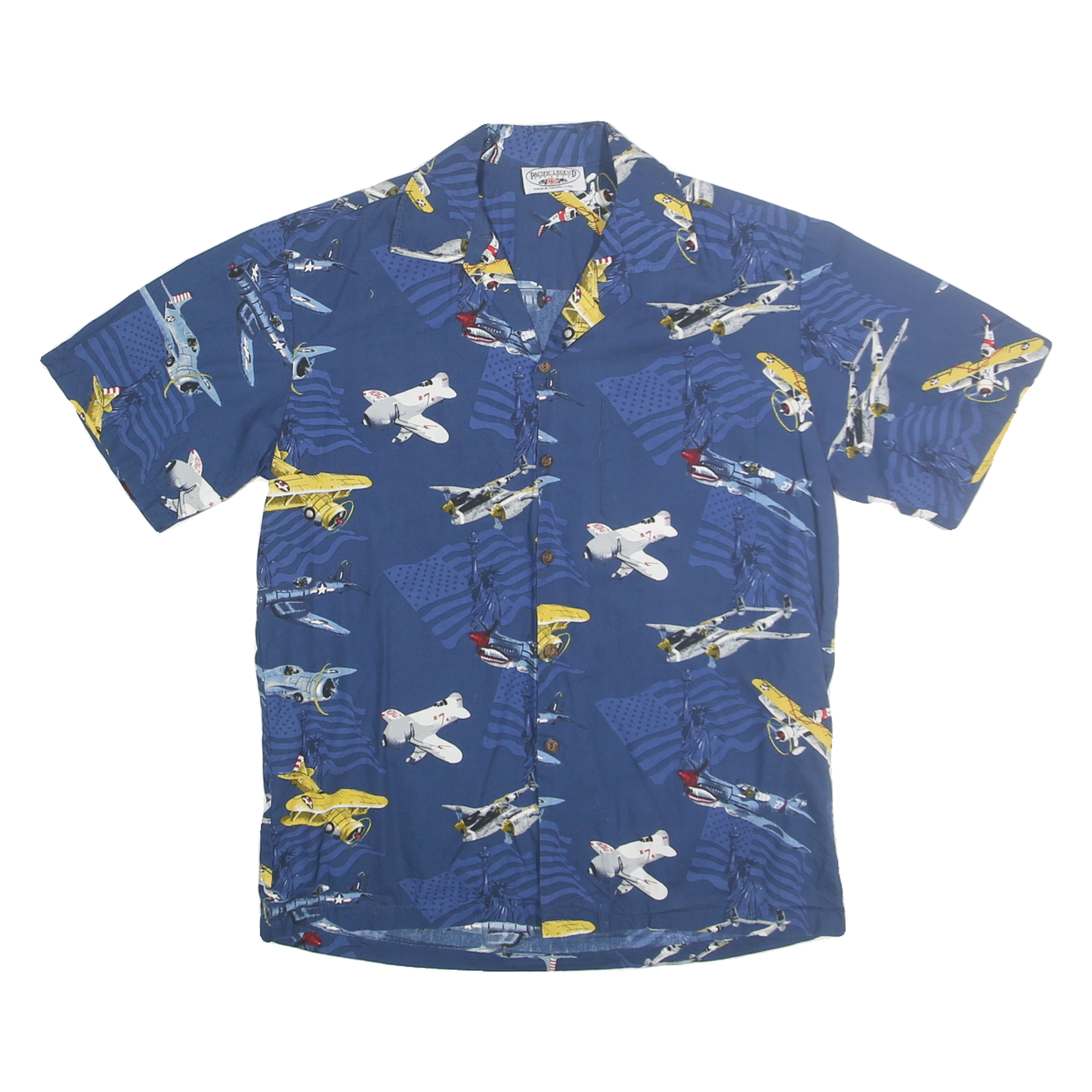 Buy PACIFIC LEGEND Mens Blue Aircraft Print Shirt M Cotton Casual Summer Refurbished - $16.89 PACIFIC LEGEND Mens Blue Aircraft Print Shirt M Cotton Casual Summer Refurbished - N/A refurbished available on Cerqular