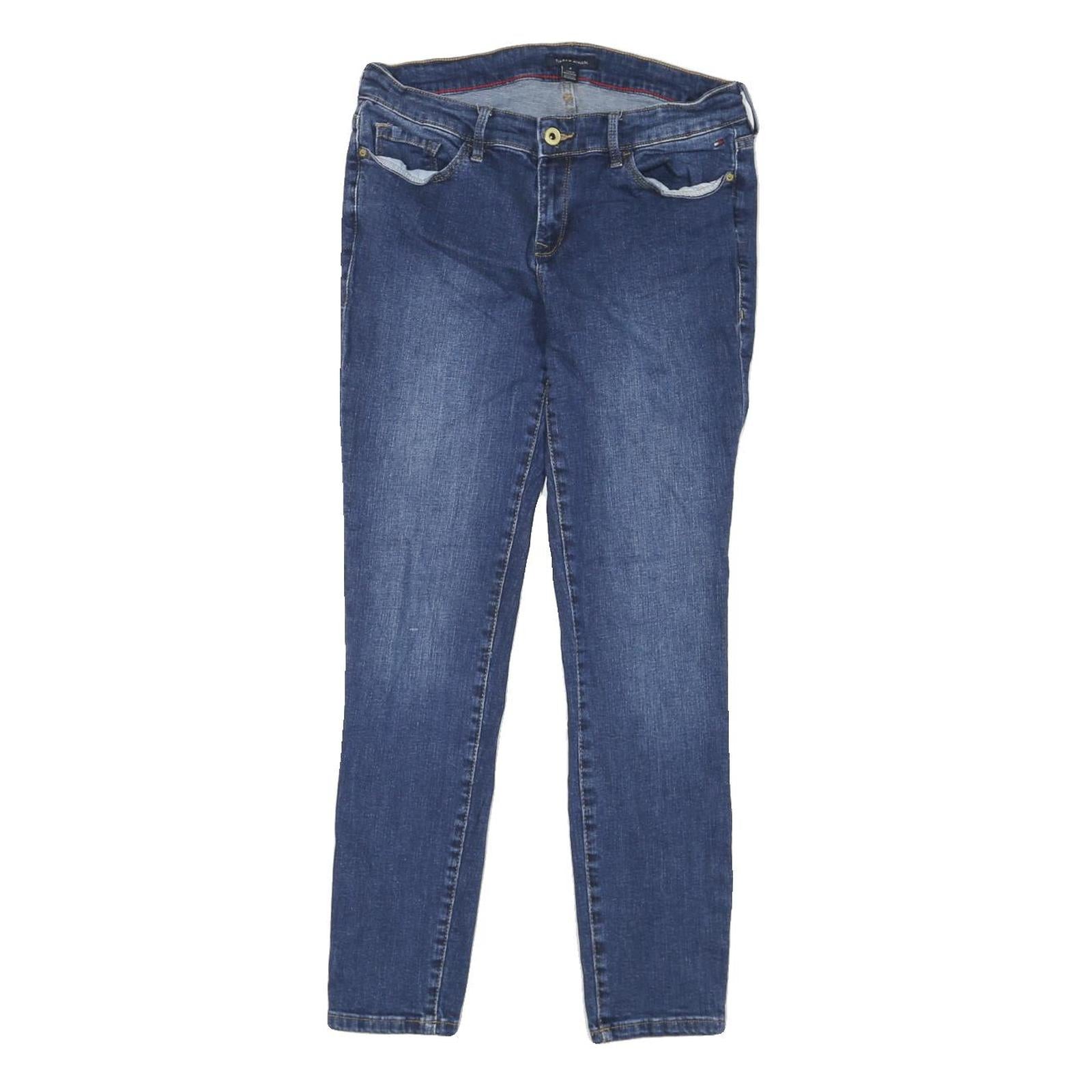 TOMMY HILFIGER Womens Jeans Blue Slim Skinny Denim Medium W30 L26 Stretch Refurbished - N/A refurbished available on Cerqular