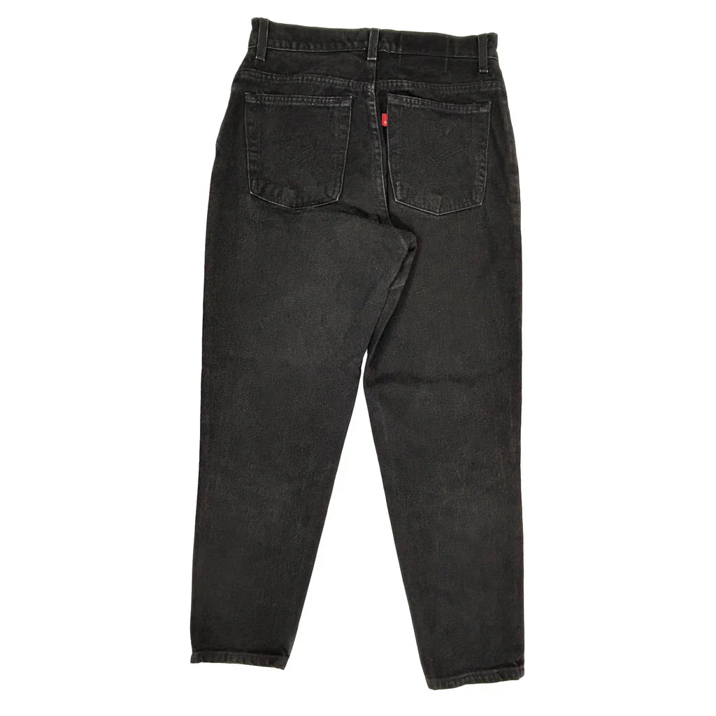 Levis Jeans - 29W UK 10 Black Denim Refurbished - Thrifted (note: this is a term often used to describe second- refurbished available on Cerqular