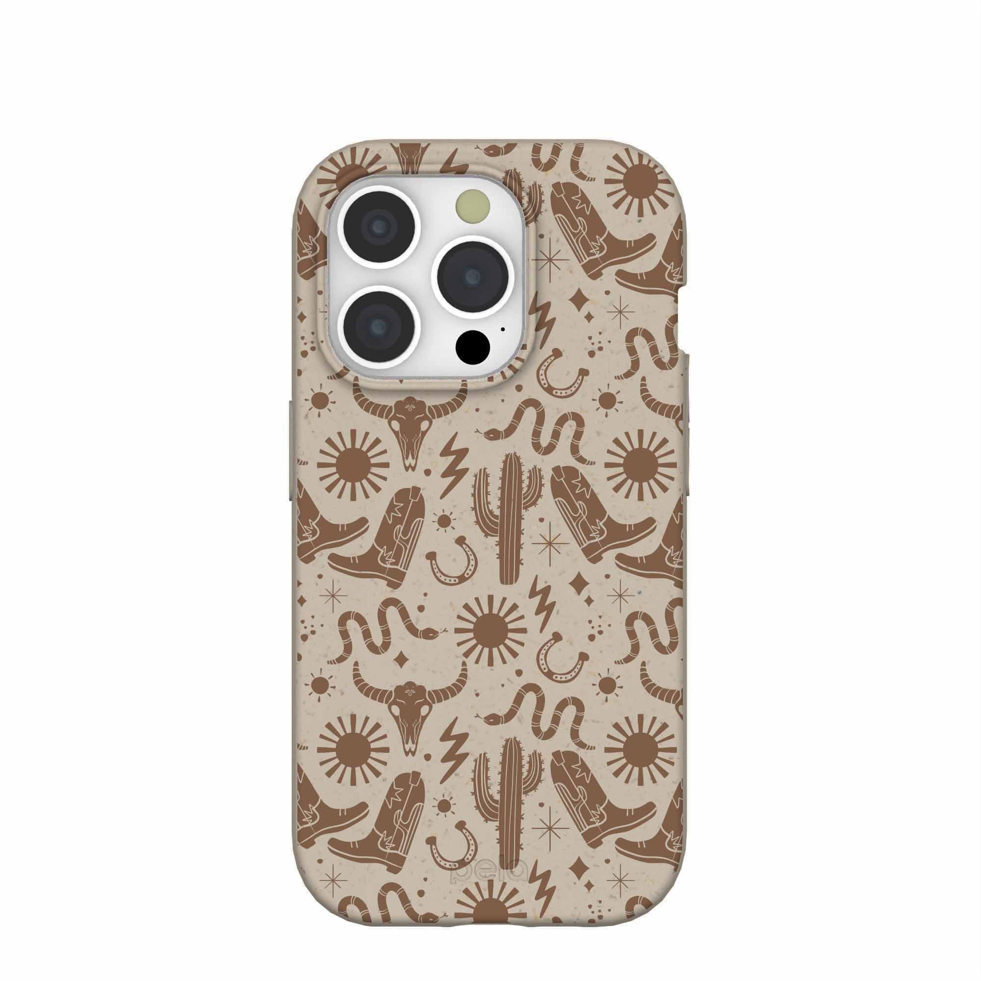 London Fog Wild West iPhone 15 Pro Case Refurbished - Pela Case refurbished available on Cerqular