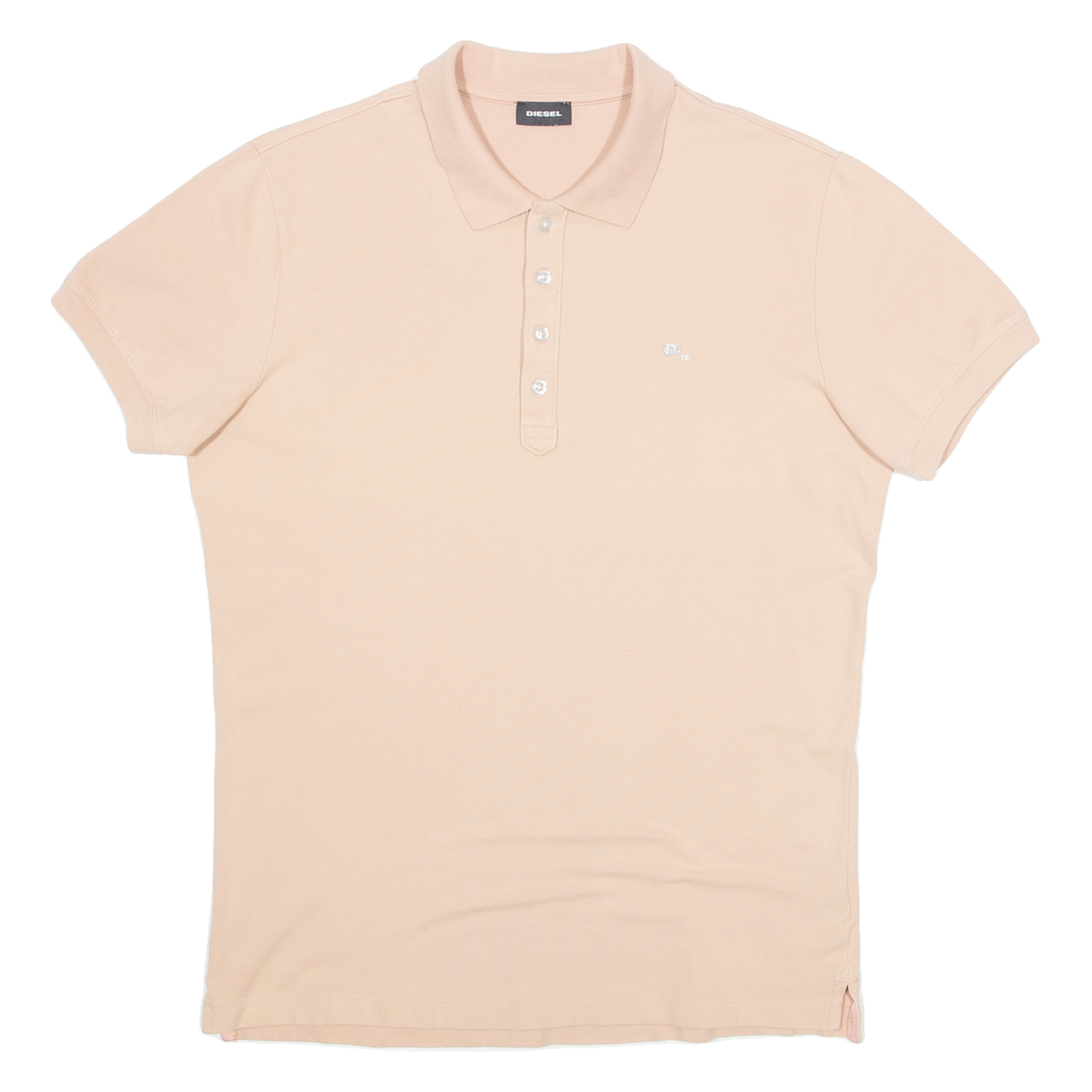 DIESEL Mens Polo Shirt Beige L Refurbished - N/A refurbished available on Cerqular