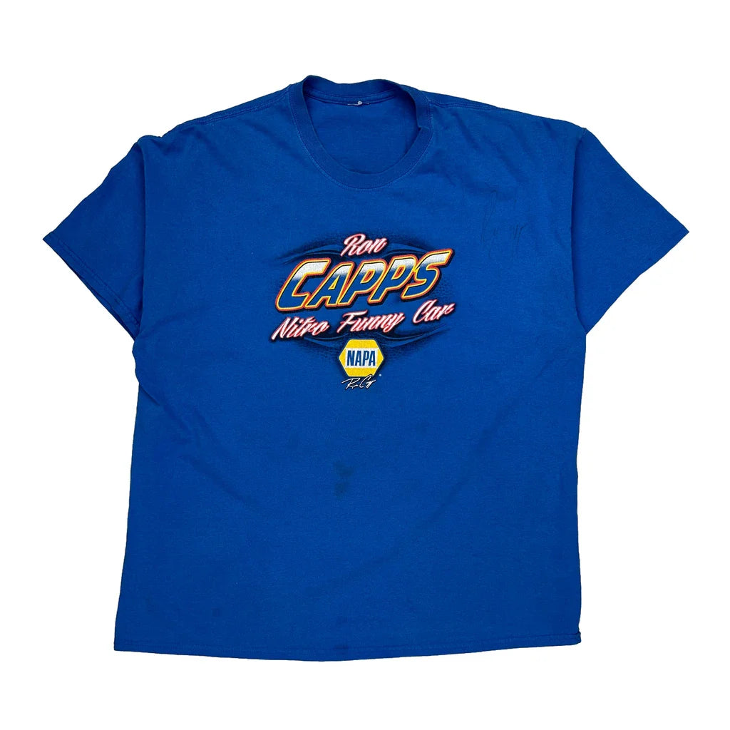 Buy Ron Capps Nitro Funny Car Unbranded T-Shirt - Large Blue Cotton Refurbished - $46.89 Ron Capps Nitro Funny Car Unbranded T-Shirt - Large Blue Cotton Refurbished - Thrifted (note: this is a term often used to describe second- refurbished available on Cerqular