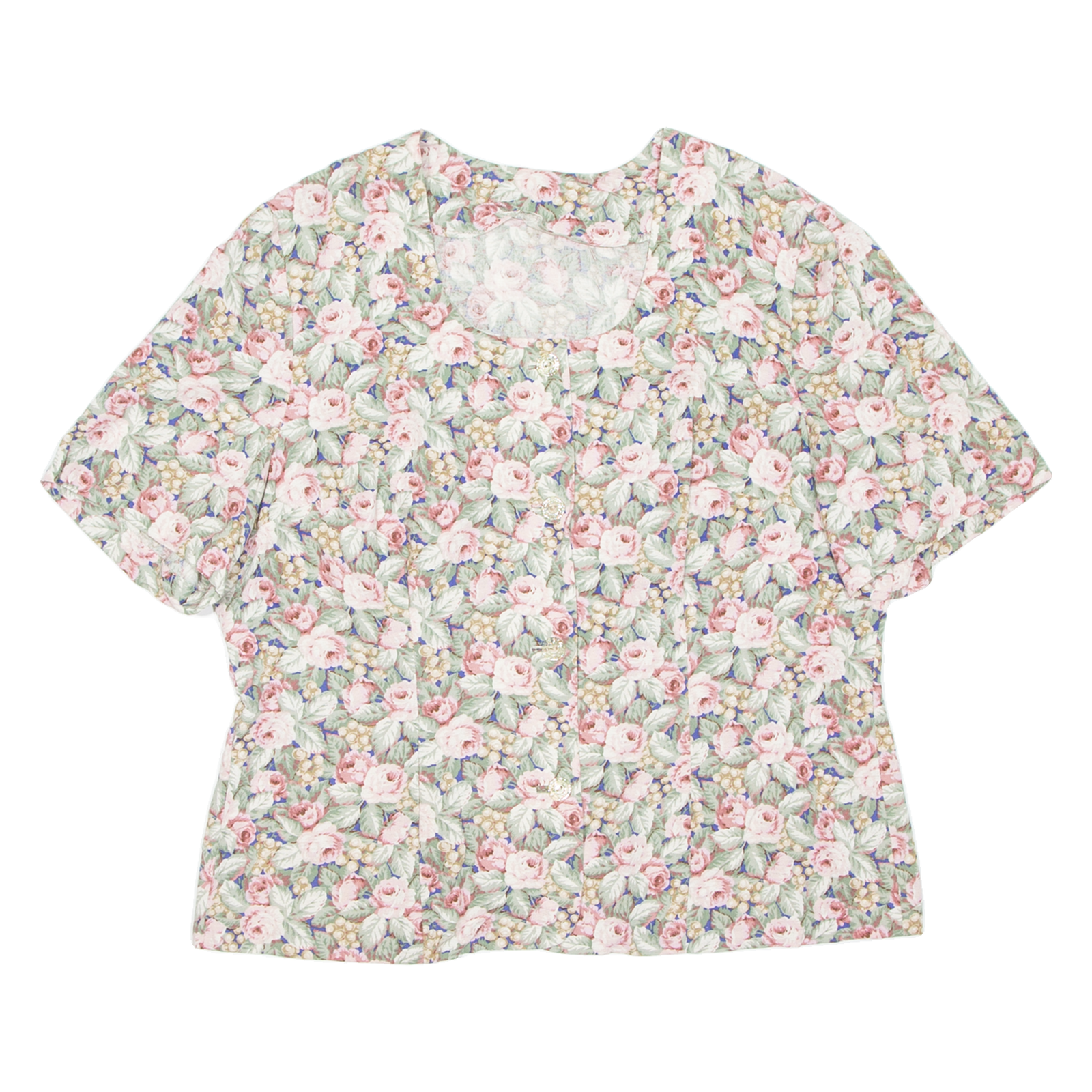 Womens Printed Blouse Pink Floral L Refurbished - N/A refurbished available on Cerqular