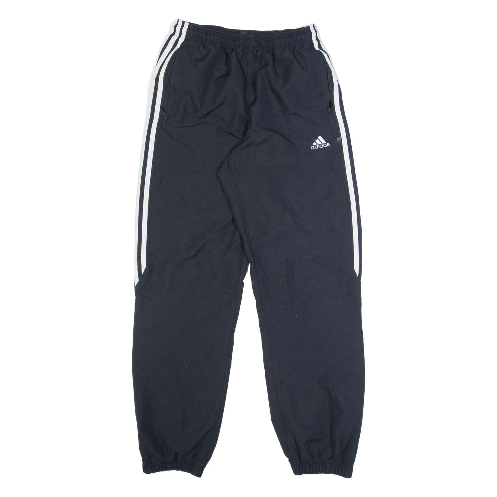 ADIDAS Mens Track Pants Black Tapered S W24 L30 Refurbished - N/A refurbished available on Cerqular