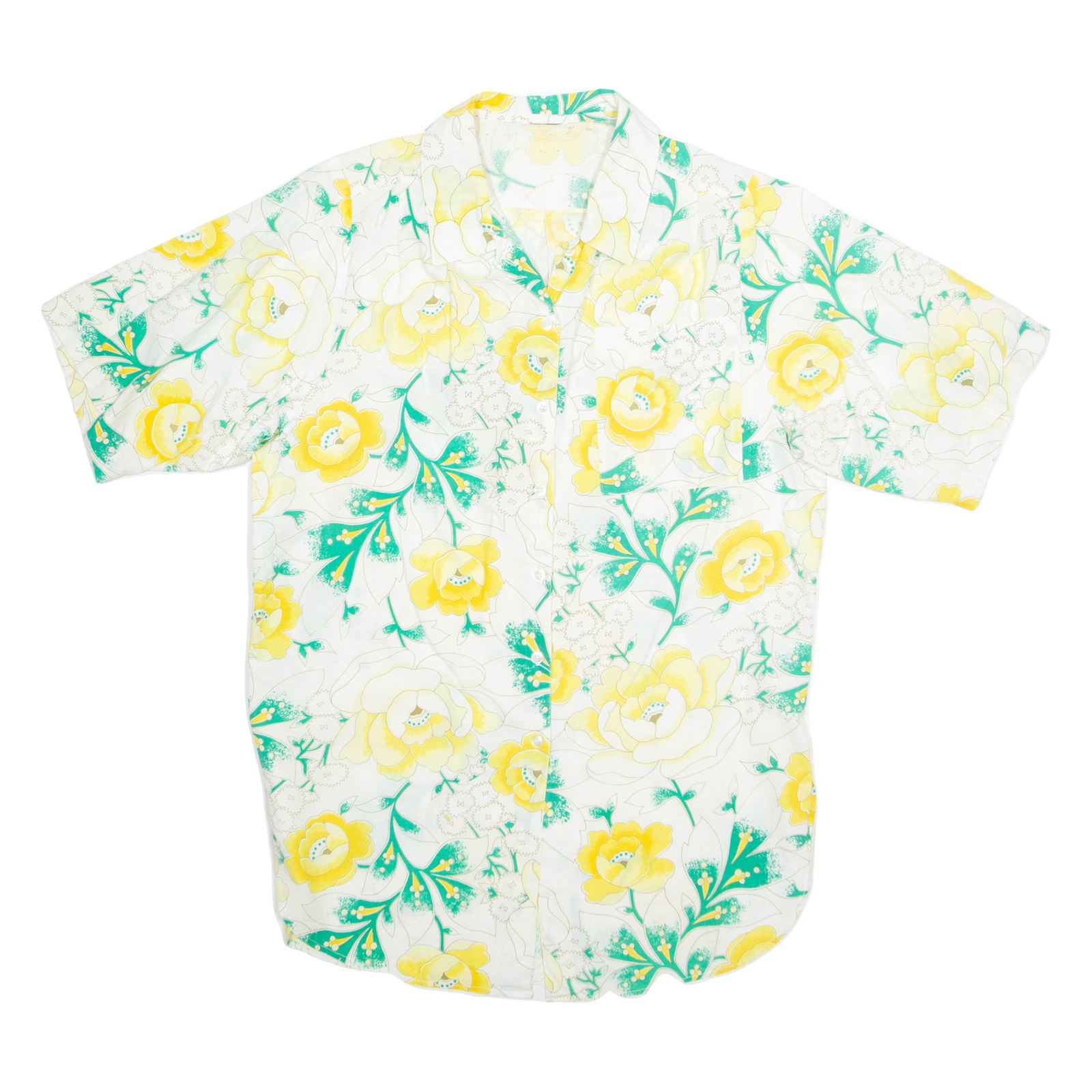 Womens Shirt Yellow Floral XL Refurbished - N/A refurbished available on Cerqular