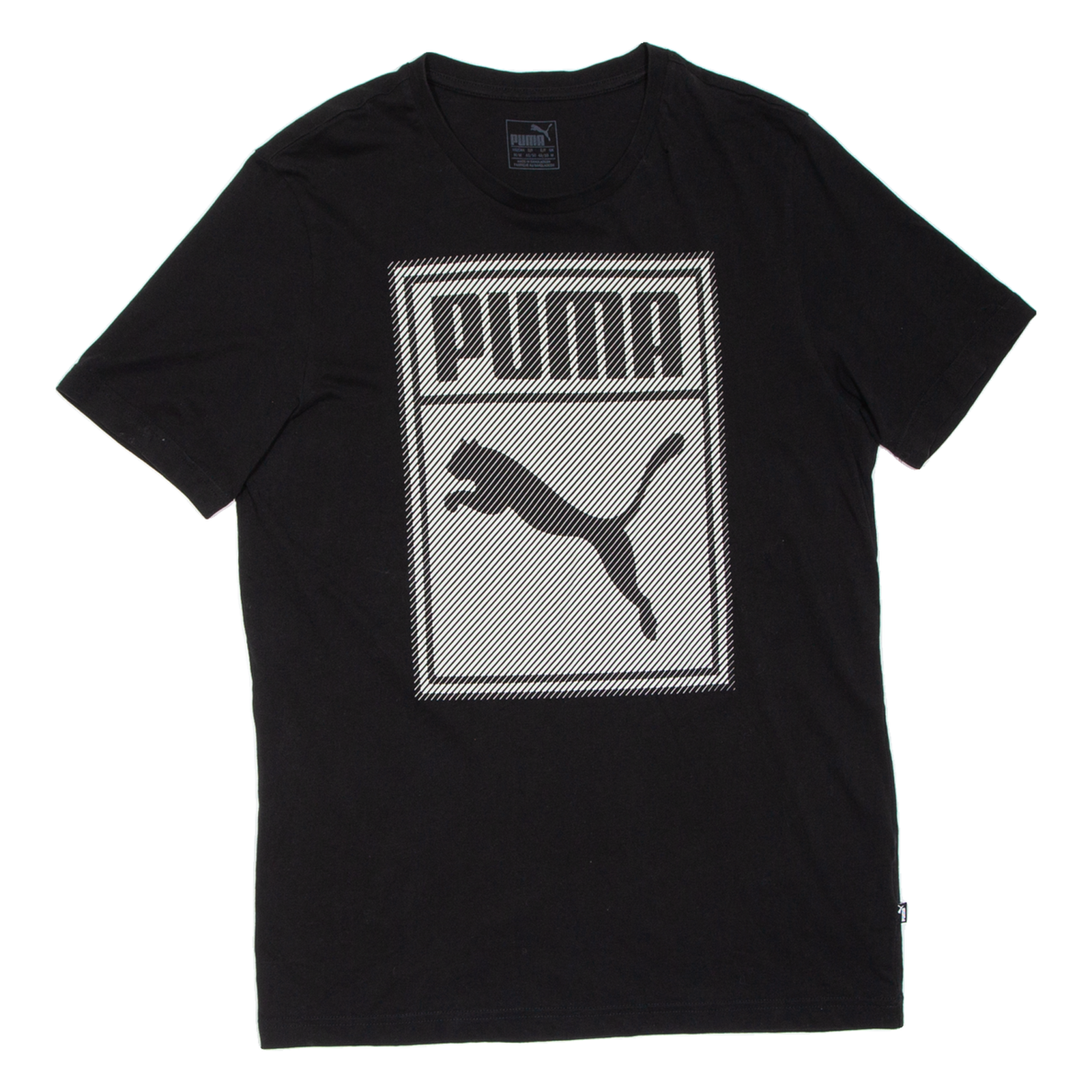 PUMA Mens T-Shirt Black M Refurbished - N/A refurbished available on Cerqular