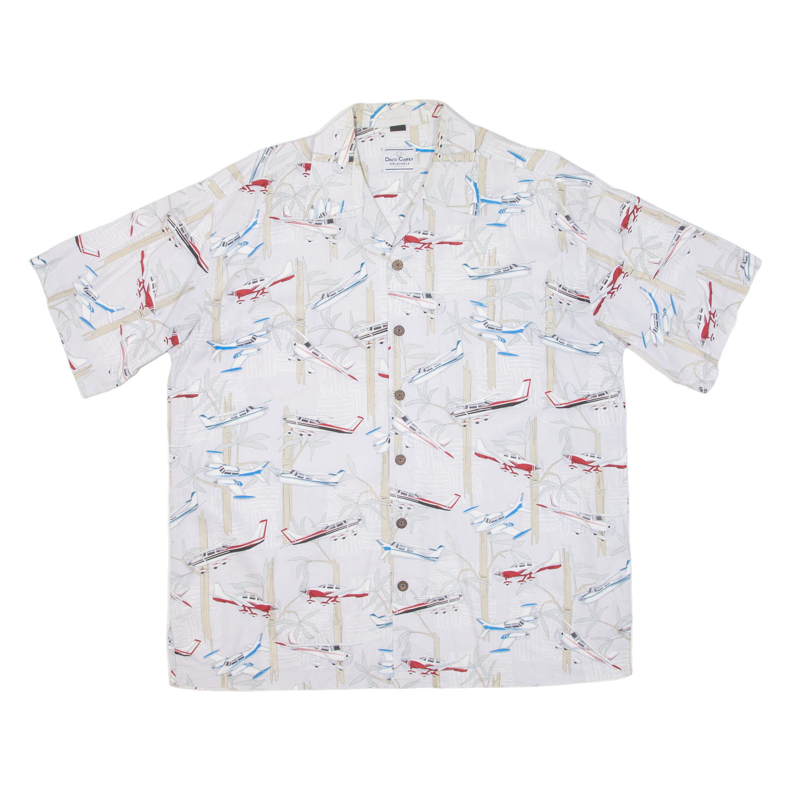 Buy DAVID CAREY Planes Mens Hawaiian Shirt White Floral XL Refurbished - $18.19 DAVID CAREY Planes Mens Hawaiian Shirt White Floral XL Refurbished - N/A refurbished available on Cerqular