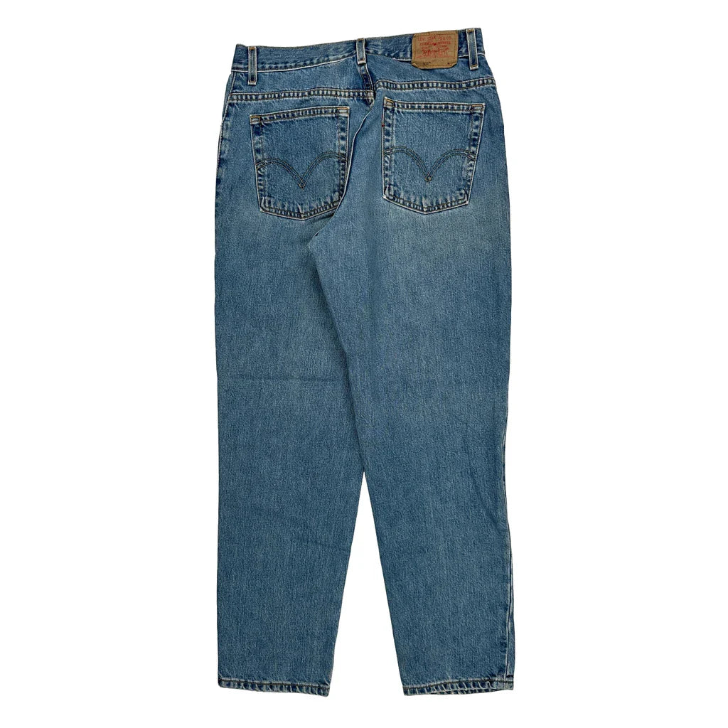 Levis 550 Jeans - 32W 30L Blue Denim Refurbished - Thrifted (note: this is a term often used to describe second- refurbished available on Cerqular