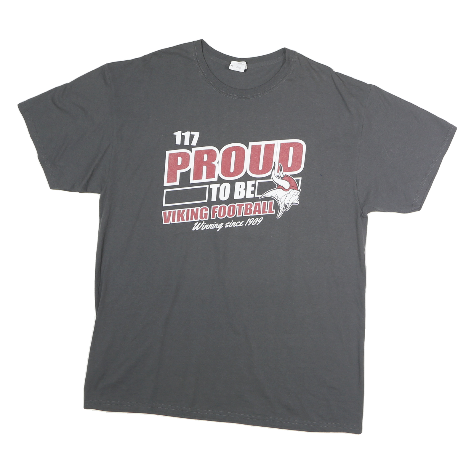 Buy JERZEES Mens Grey Proud Viking Football XL Short Sleeve Crew Neck Graphic Refurbished - $11.69 JERZEES Mens Grey Proud Viking Football XL Short Sleeve Crew Neck Graphic Refurbished - N/A refurbished available on Cerqular