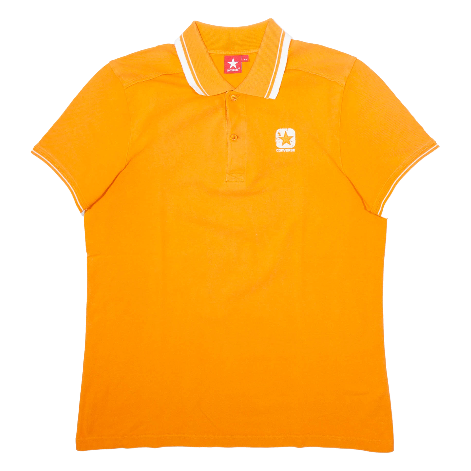 CONVERSE Mens Polo Shirt Orange M Refurbished - N/A refurbished available on Cerqular