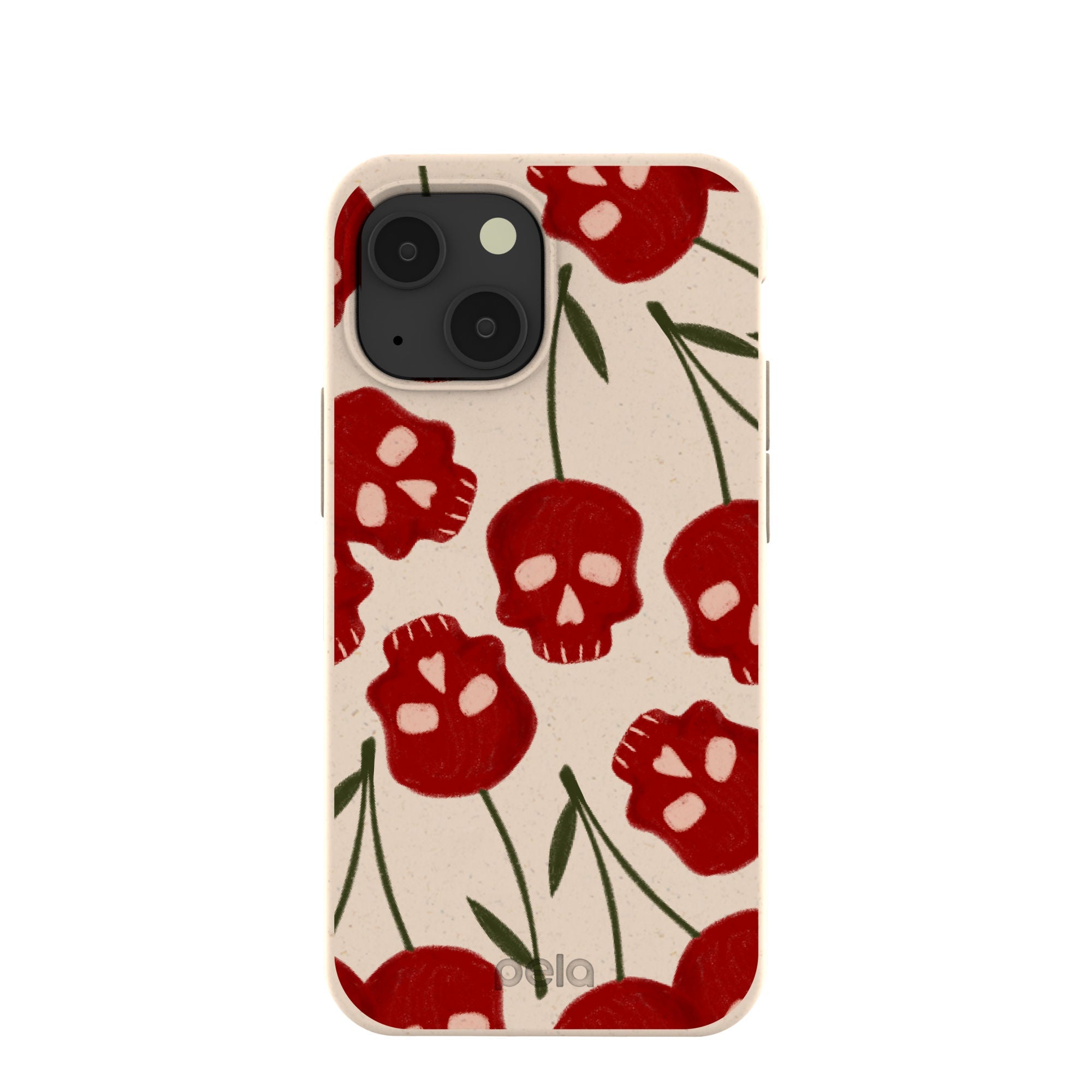 Seashell Scary Cherry iPhone 13 Mini Case Refurbished - Pela Case refurbished available on Cerqular