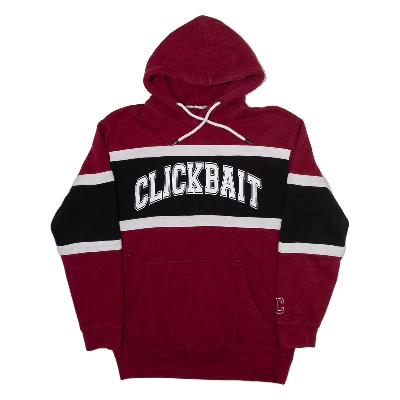 CLICKBAIT Mens Red Hoodie USA M Refurbished - N/A refurbished available on Cerqular