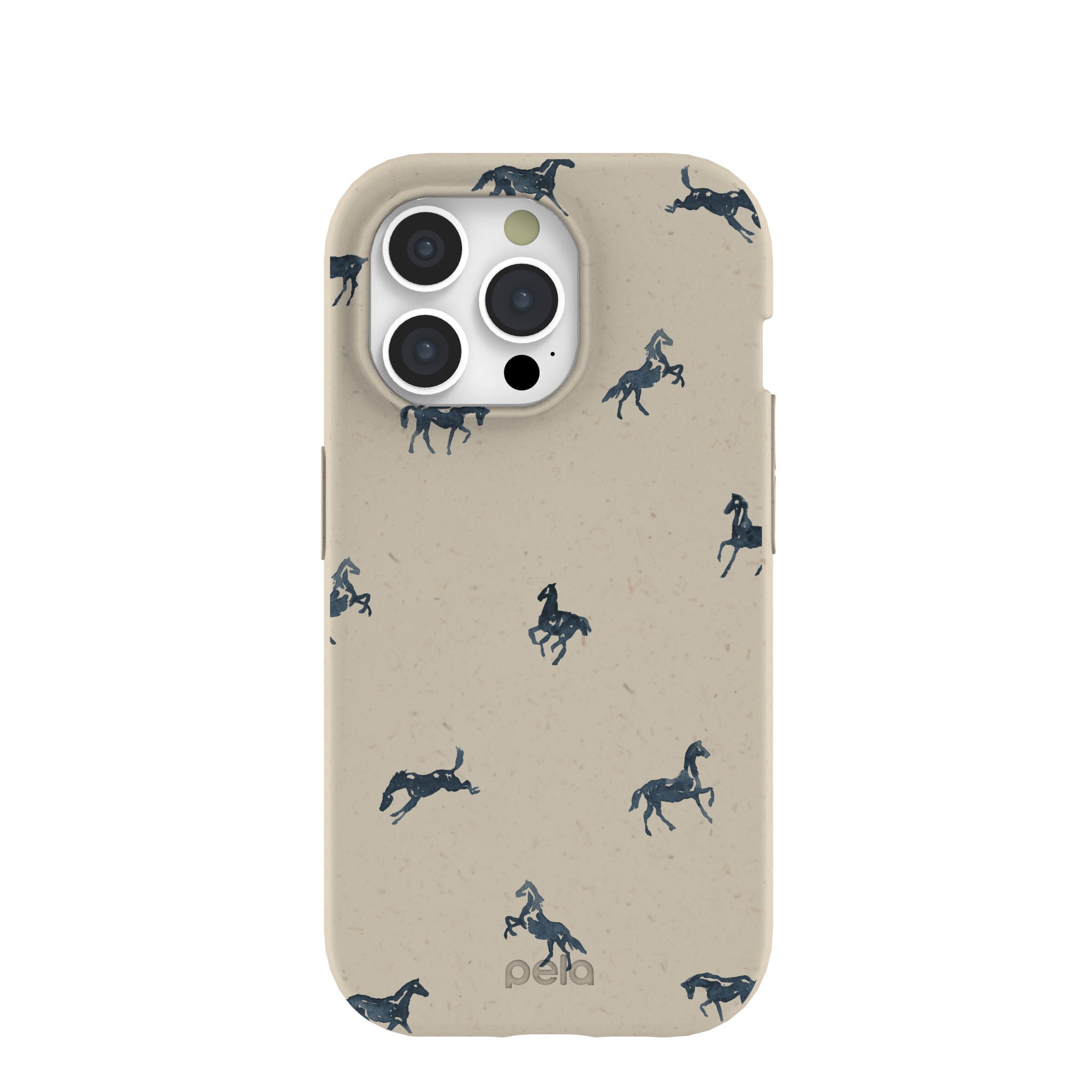 London Fog Mini Horses iPhone 15 Pro Case Refurbished - Pela Case refurbished available on Cerqular