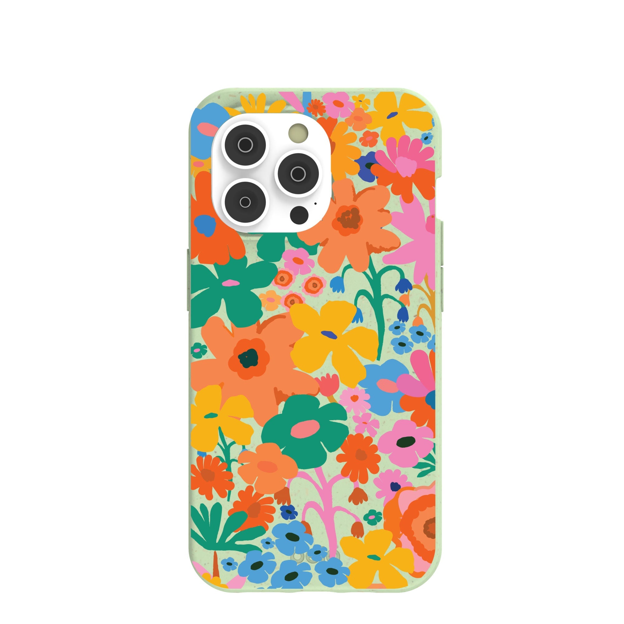 Sage Green Bright Spring iPhone 14 Pro Case Refurbished - Pela Case refurbished available on Cerqular