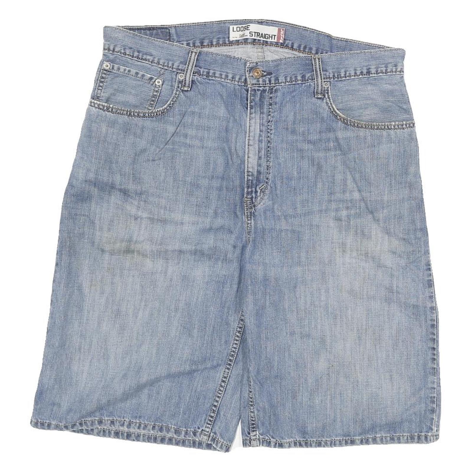 LEVI'S Mens Shorts Blue Loose Straight Denim 2XL W36 Casual Summer Wear Refurbished - N/A refurbished available on Cerqular