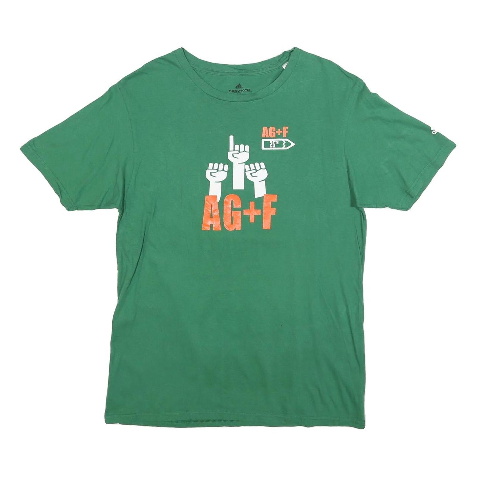 Buy ADIDAS Mens Green AG+F Graphic T-Shirt L Short Sleeve Crew Neck Golf Event Refurbished - $16.89 ADIDAS Mens Green AG+F Graphic T-Shirt L Short Sleeve Crew Neck Golf Event Refurbished - N/A refurbished available on Cerqular