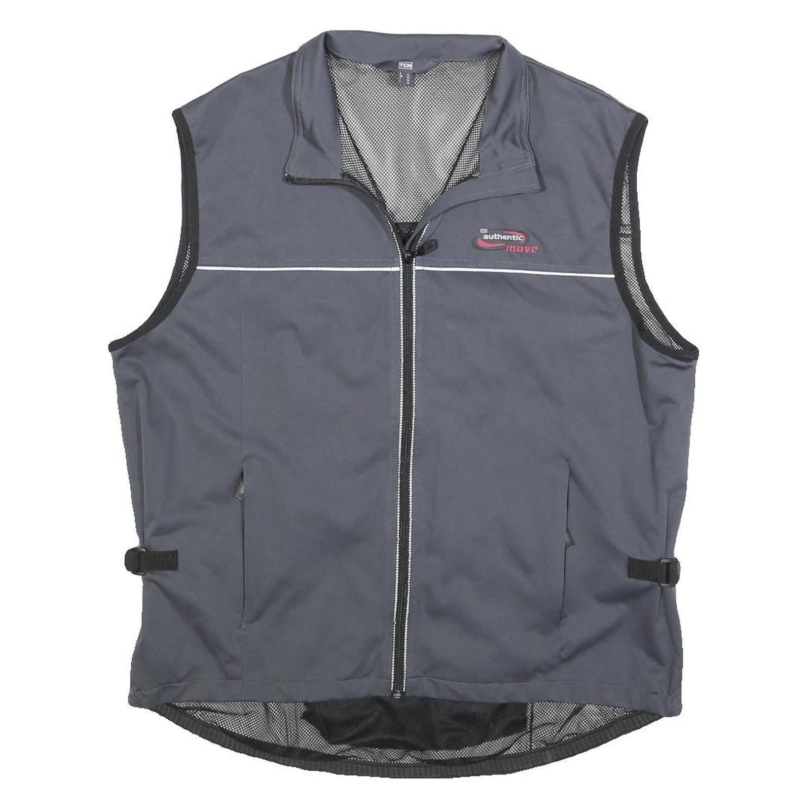TCM Mens Grey Jacket XL Polyester Plain Zip Athletic Casual Lightweight Refurbished - N/A refurbished available on Cerqular