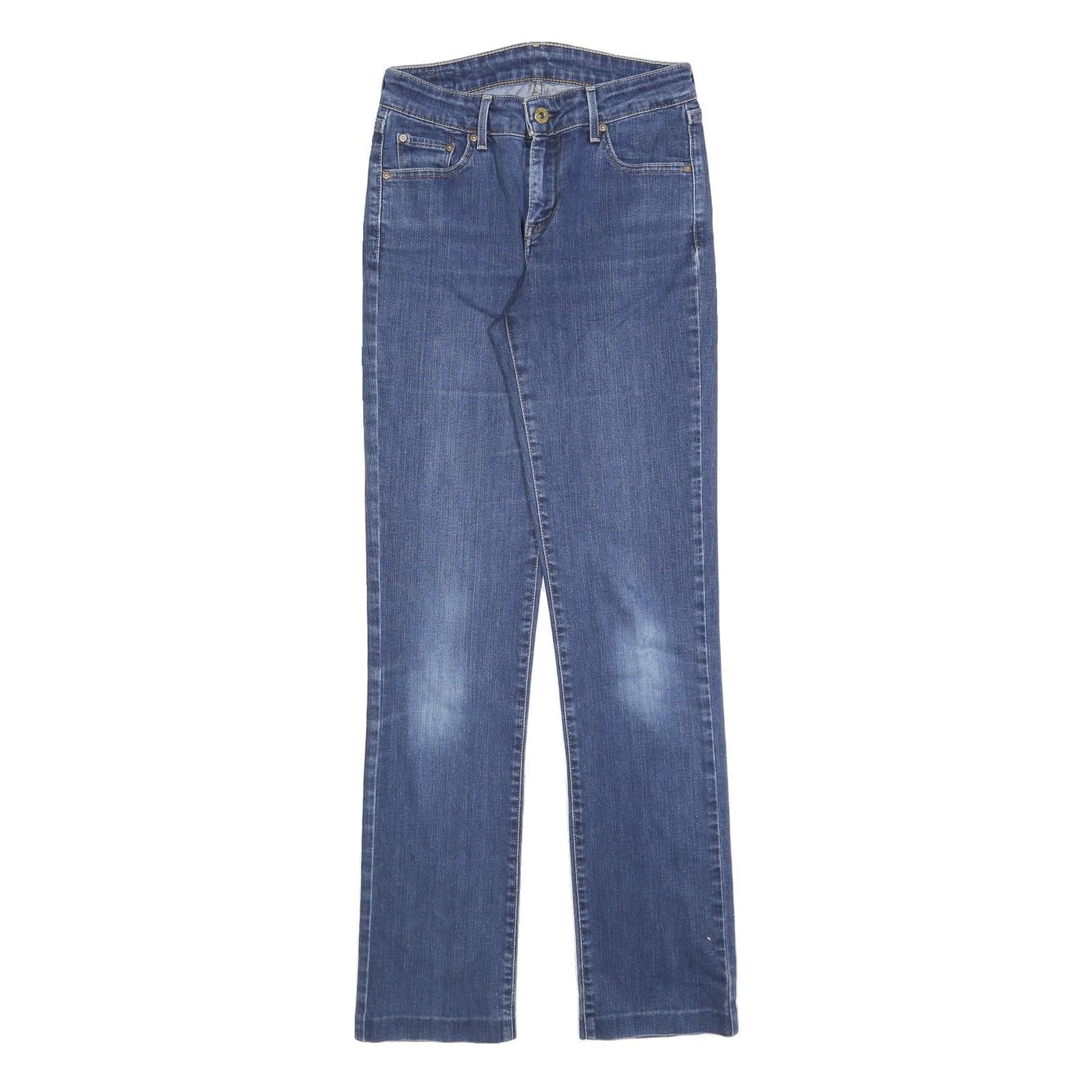 LEVI'S Womens Slim Blue Denim Cotton Blend Straight Jeans Medium Wash W26 L30 Refurbished - N/A refurbished available on Cerqular