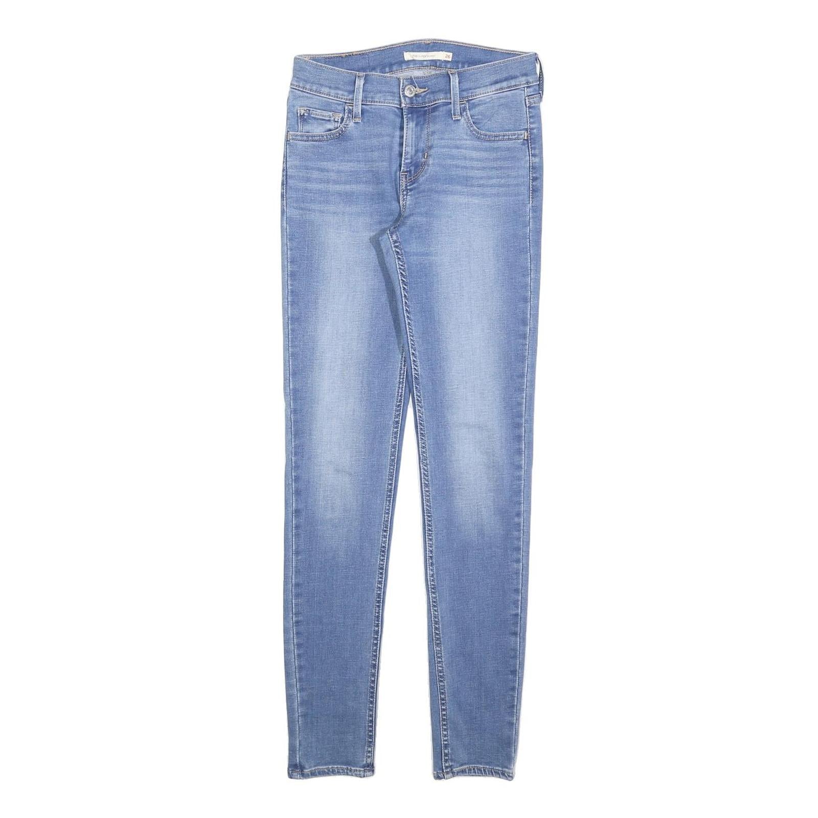 LEVI'S 710 Womens Slim Blue Denim Light Wash Jeans W26 L30 Skinny Fit Refurbished - N/A refurbished available on Cerqular
