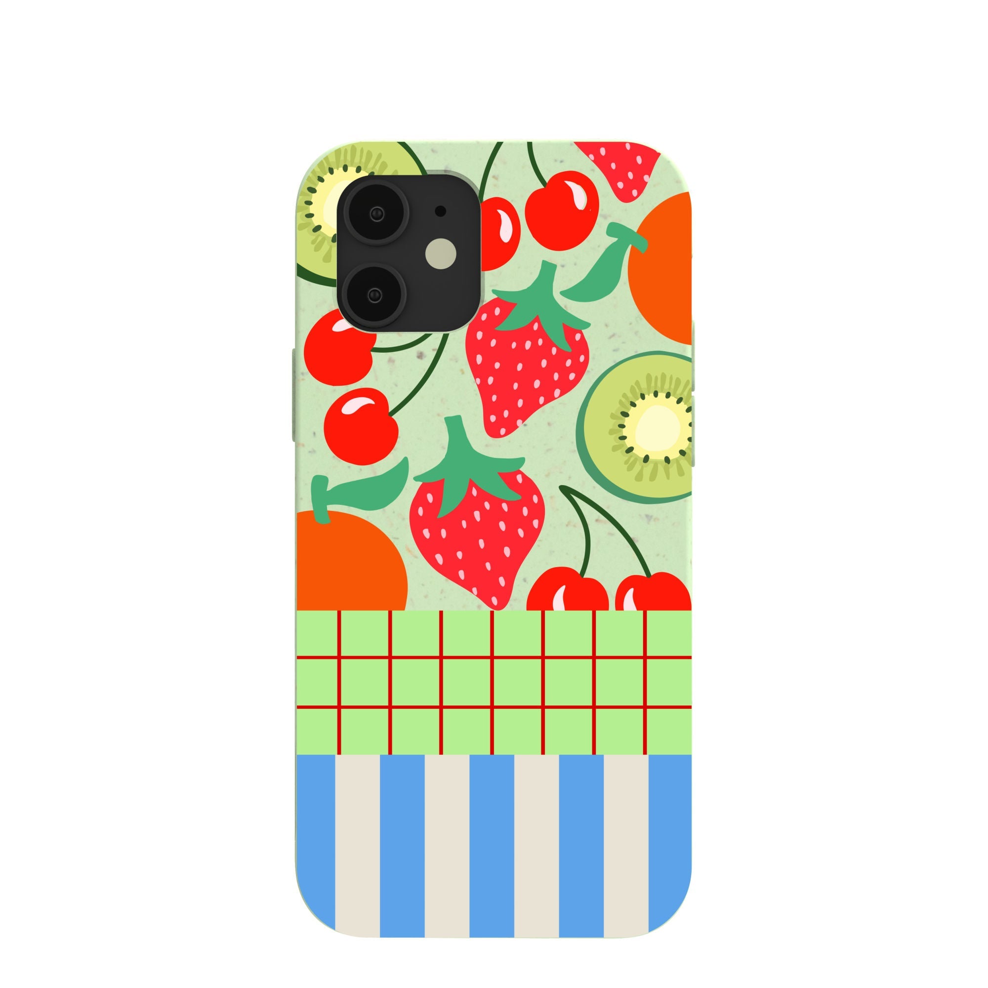 Sage Green Fresh Picnic iPhone 12/ iPhone 12 Pro Case Refurbished - Pela Case refurbished available on Cerqular