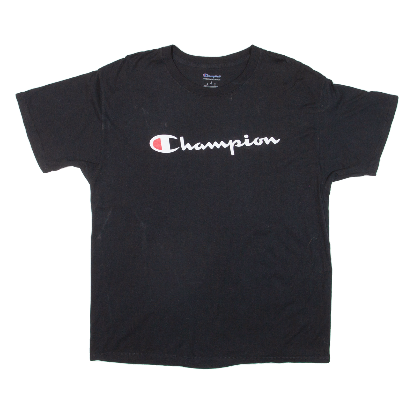 CHAMPION Mens T-Shirt Black L Refurbished - N/A refurbished available on Cerqular