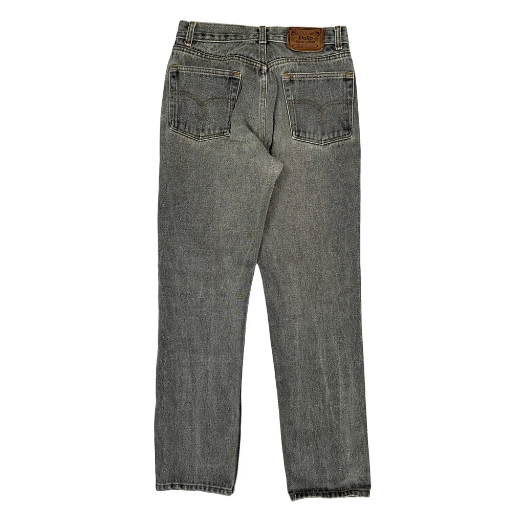 Polo By Ralph Lauren Jeans - 27W 29L Grey Cotton Refurbished - Thrifted (note: this is a term often used to describe second- refurbished available on Cerqular