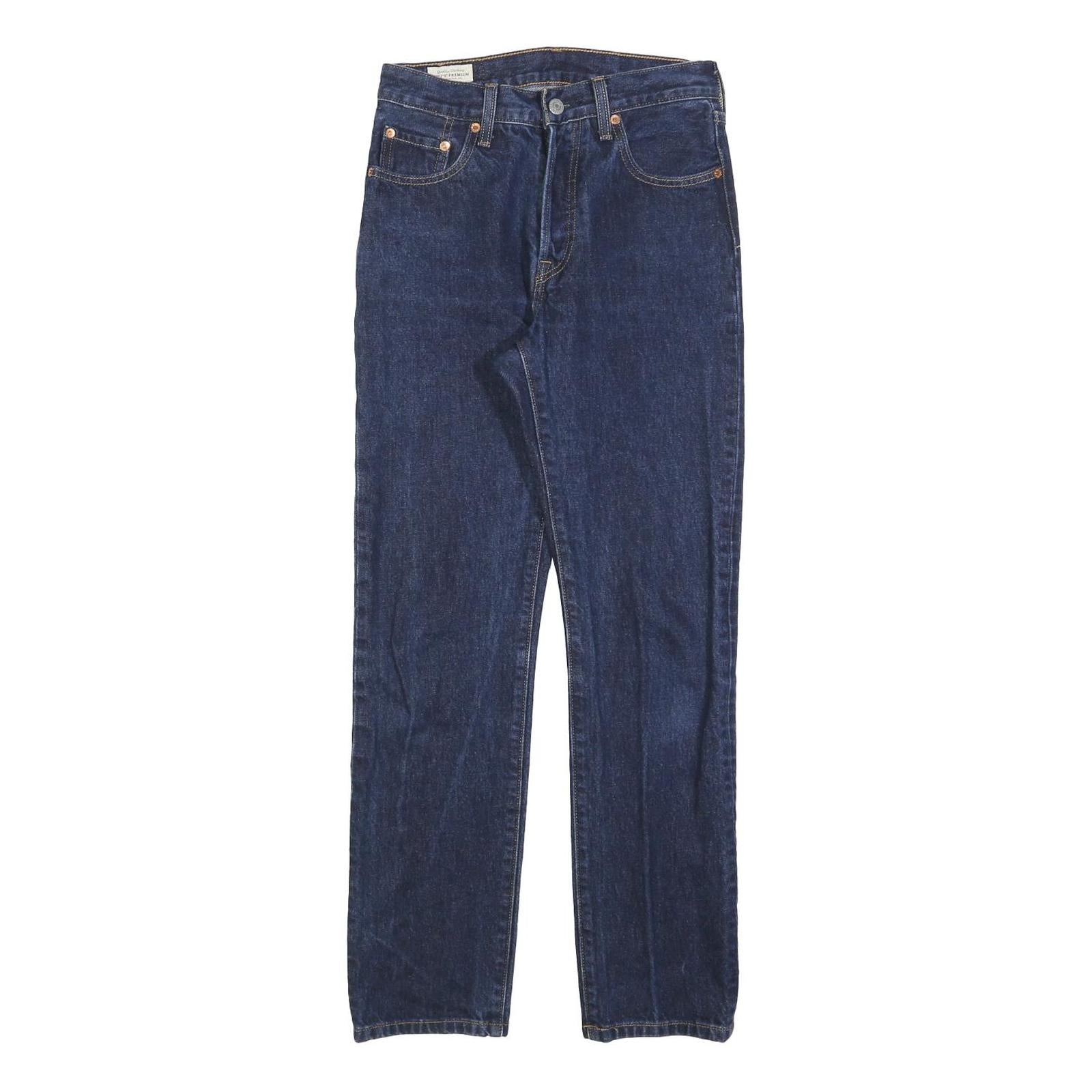 LEVI'S 501 Womens Jeans Blue Regular Straight Denim Medium W25 L30 Classic Refurbished - N/A refurbished available on Cerqular
