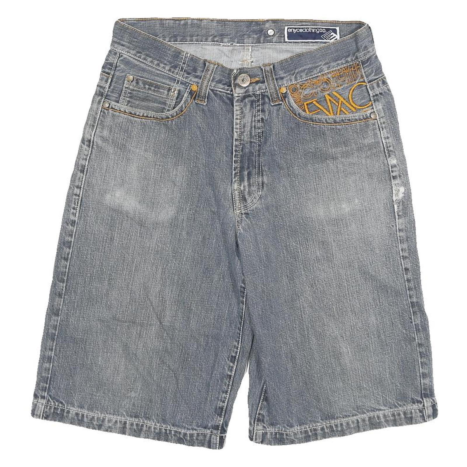ENYCE Mens Shorts Blue Casual Cotton Blend L W30 Embroidered Logo Pockets Refurbished - N/A refurbished available on Cerqular