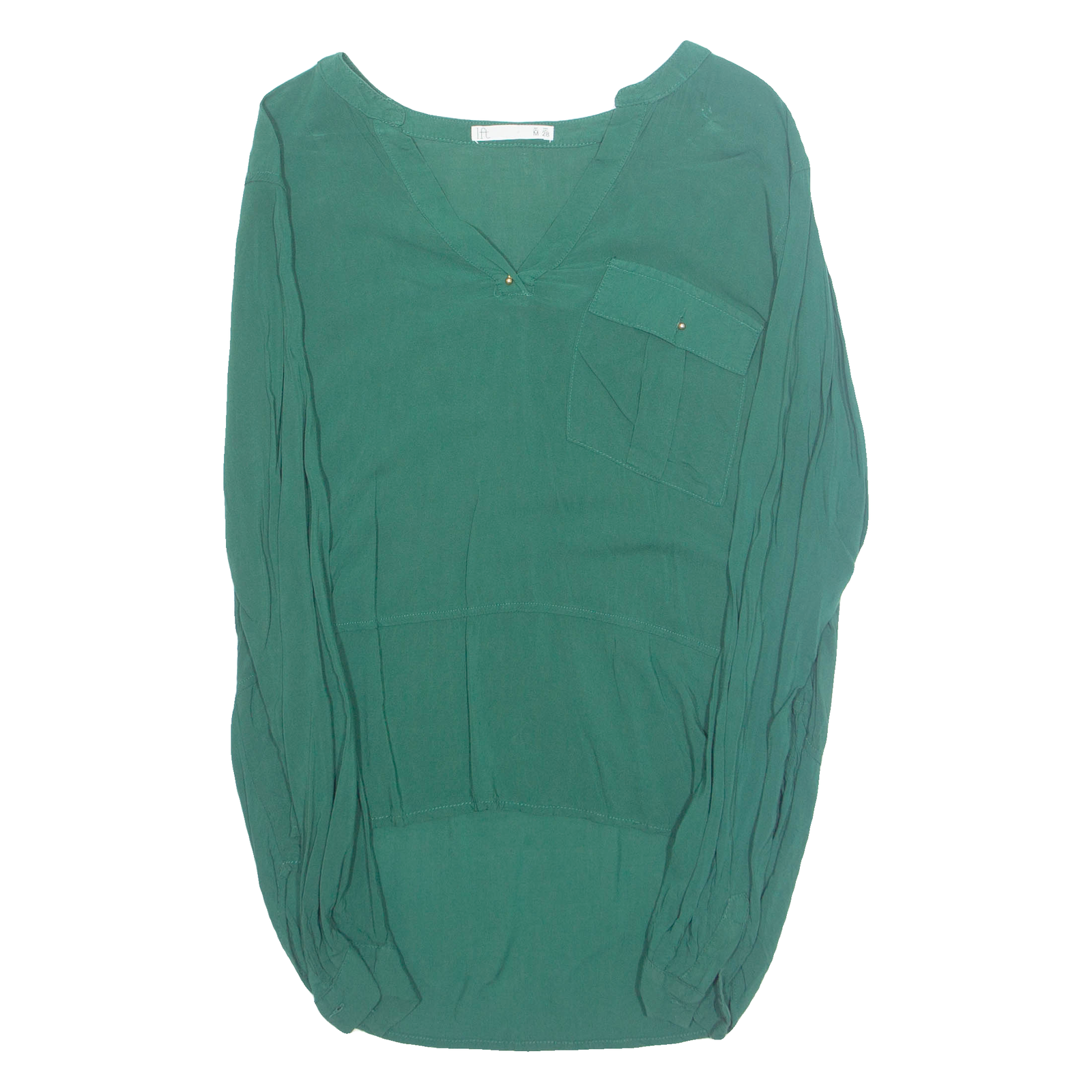 Buy Womens Blouse Green V-Neck Long Sleeve M Refurbished - $16.89 Womens Blouse Green V-Neck Long Sleeve M Refurbished - N/A refurbished available on Cerqular