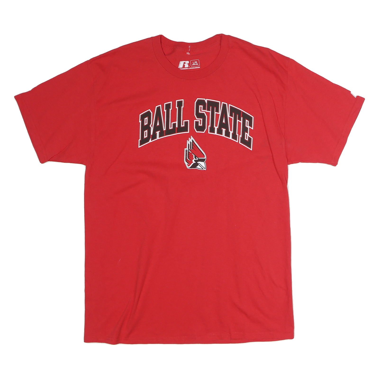 Buy RUSSELL ATHLETIC Mens Red Ball State Graphic T-Shirt M Short Sleeve Crew Neck Refurbished - $18.19 RUSSELL ATHLETIC Mens Red Ball State Graphic T-Shirt M Short Sleeve Crew Neck Refurbished - N/A refurbished available on Cerqular