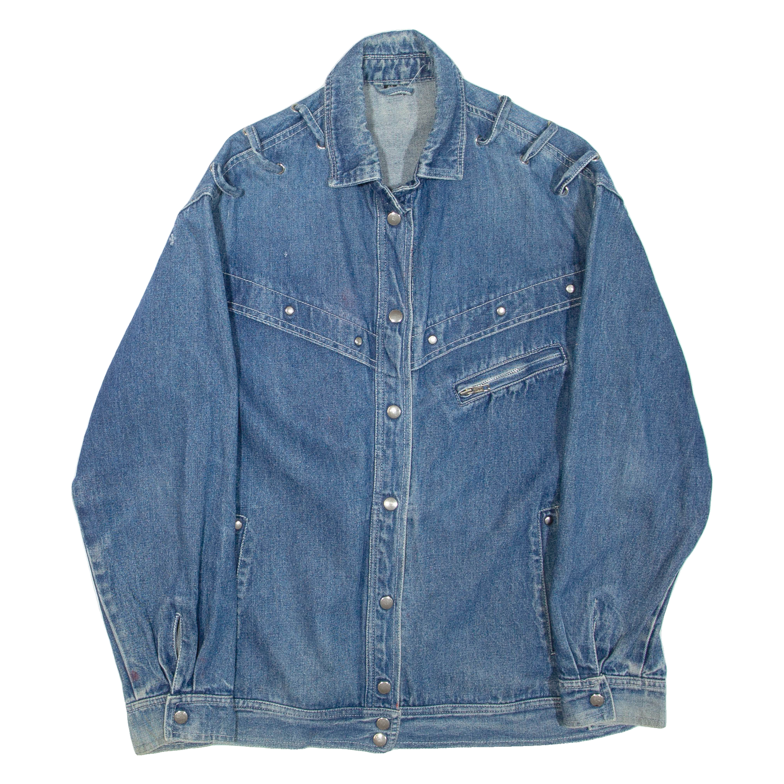 Womens Denim Jacket Blue L Refurbished - N/A refurbished available on Cerqular