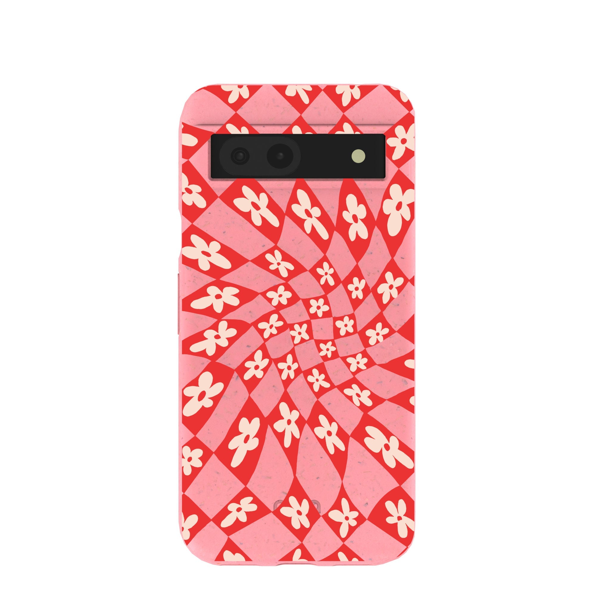 Bubblegum Pink Funky Fleurs Google Pixel 8a Case Refurbished - Pela Case refurbished available on Cerqular