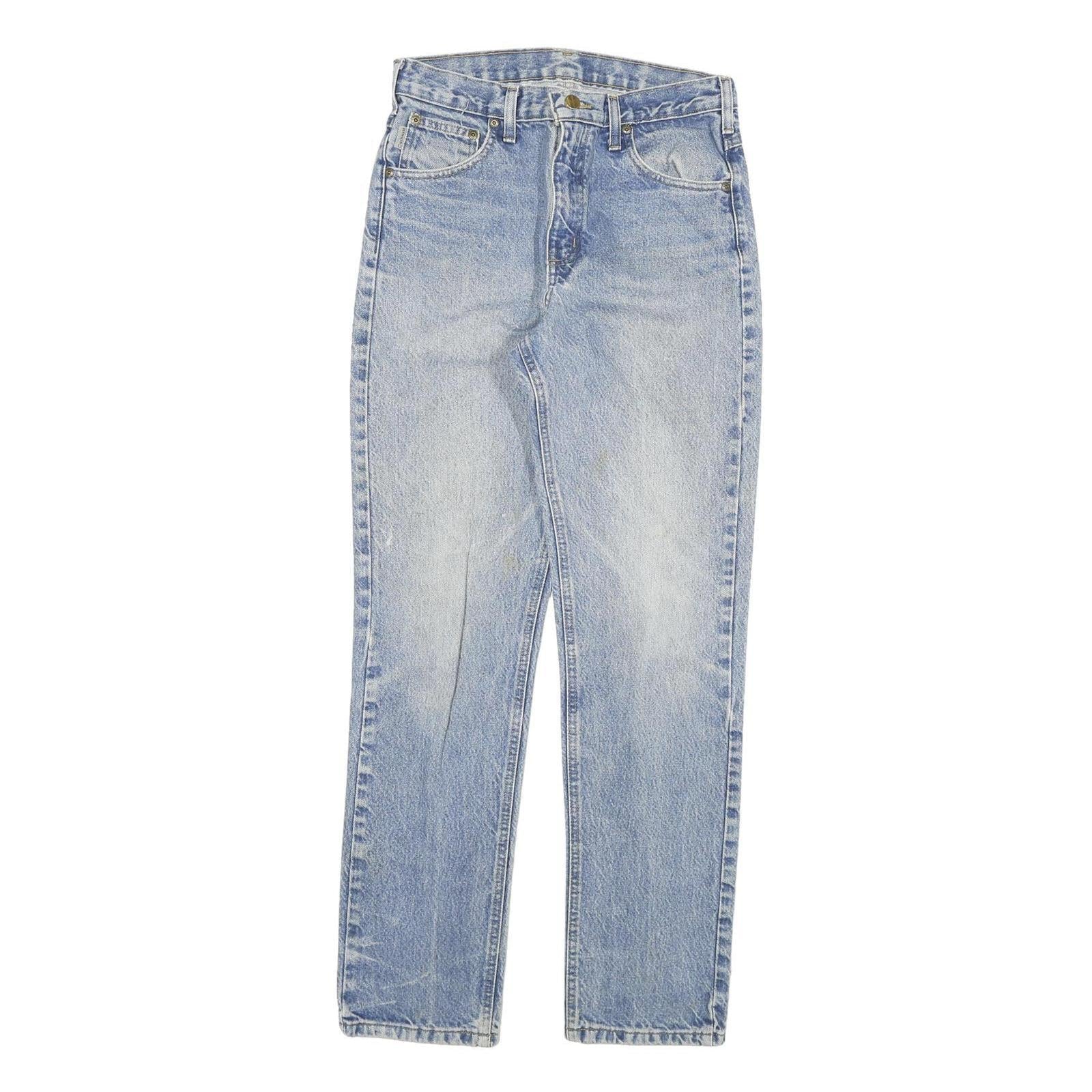 CARHARTT Mens Slim Light Blue Denim Jeans W30 L32 Casual Cotton Blend Zip Refurbished - N/A refurbished available on Cerqular