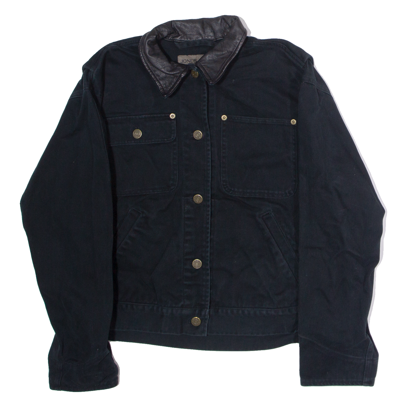 JONES JEANS Womens Denim Jacket Black S Refurbished - N/A refurbished available on Cerqular