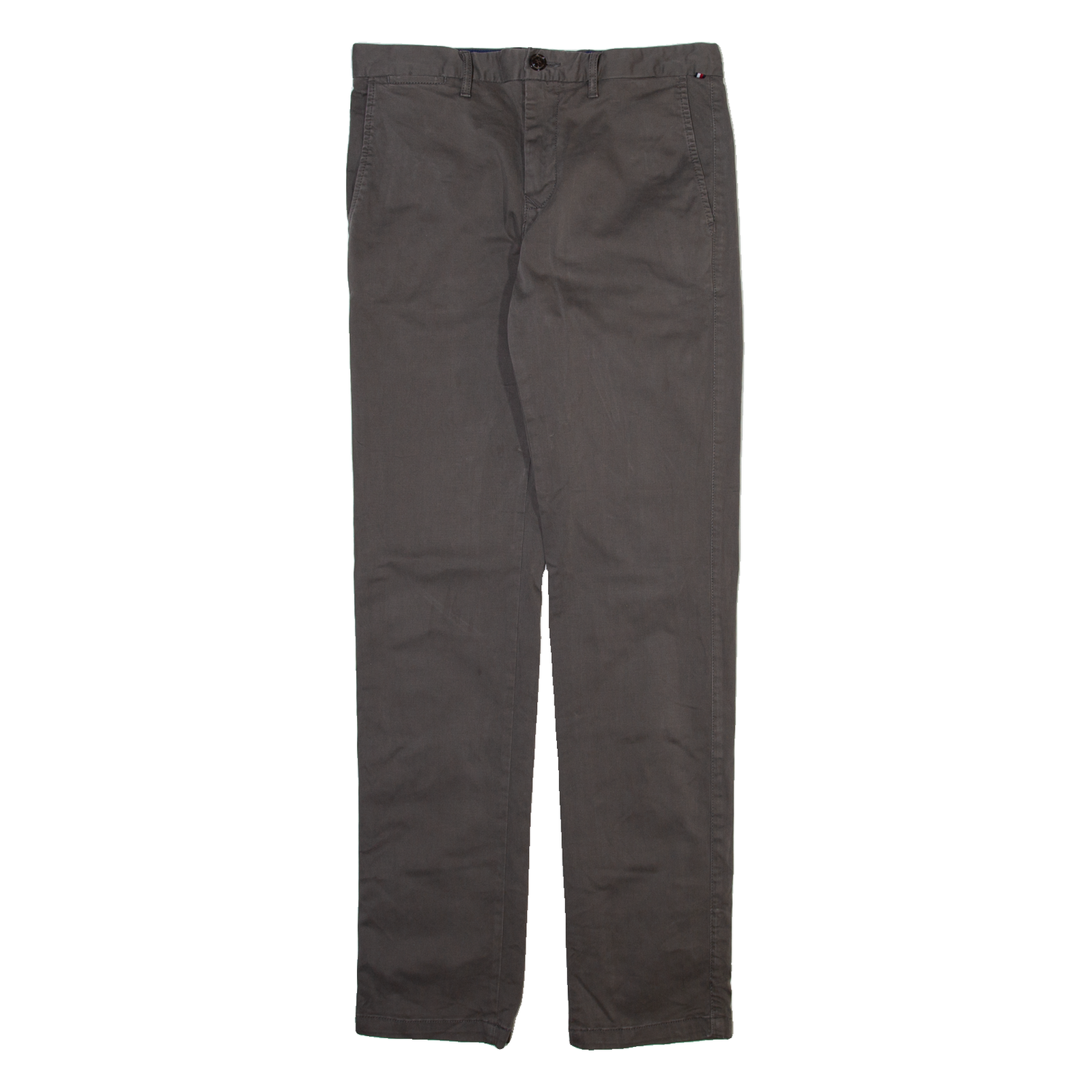 TOMMY HILFIGER Mens Trousers Grey Slim Straight W30 L32 Refurbished - N/A refurbished available on Cerqular
