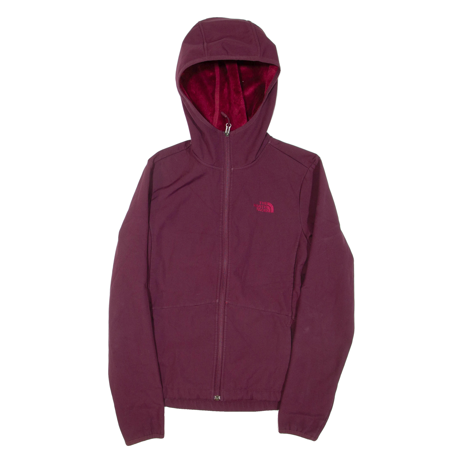 THE NORTH FACE Womens Jacket Maroon Hooded S Refurbished - N/A refurbished available on Cerqular