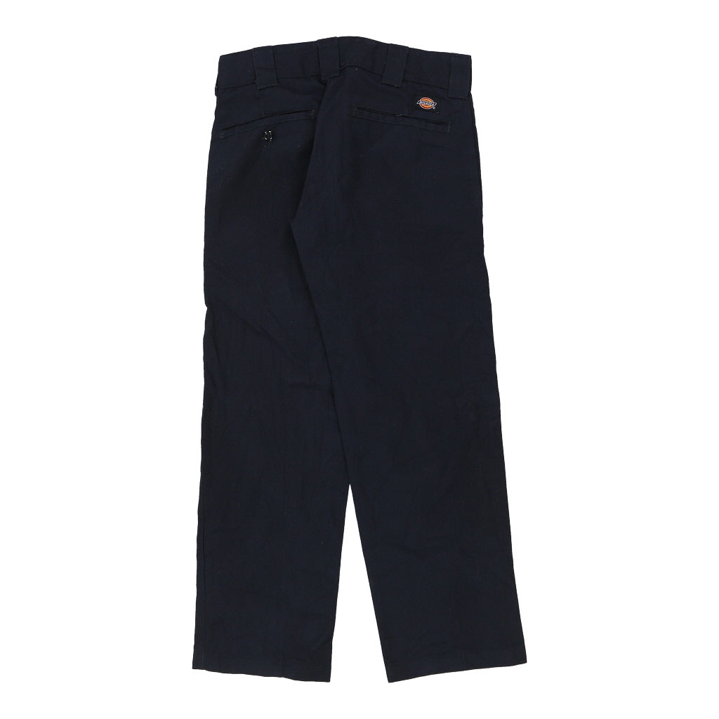Dickies Slim Trousers - 28W UK 8 Navy Cotton Refurbished - Thrifted (note: this is a term often used to describe second- refurbished available on Cerqular