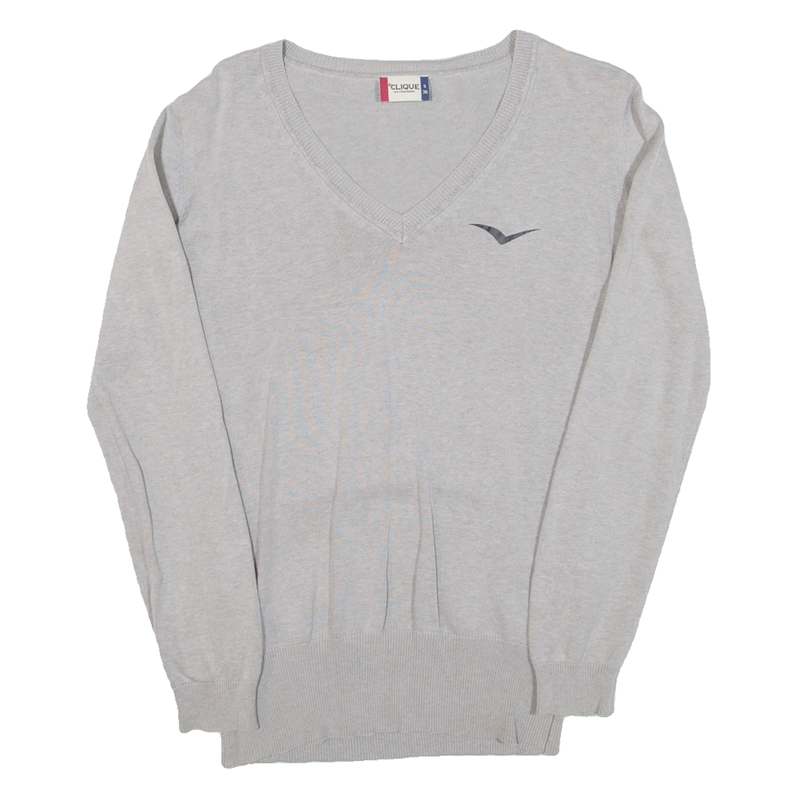Buy CLIQUE Womens Jumper Grey V-Neck Tight Knit S Refurbished - $18.19 CLIQUE Womens Jumper Grey V-Neck Tight Knit S Refurbished - N/A refurbished available on Cerqular