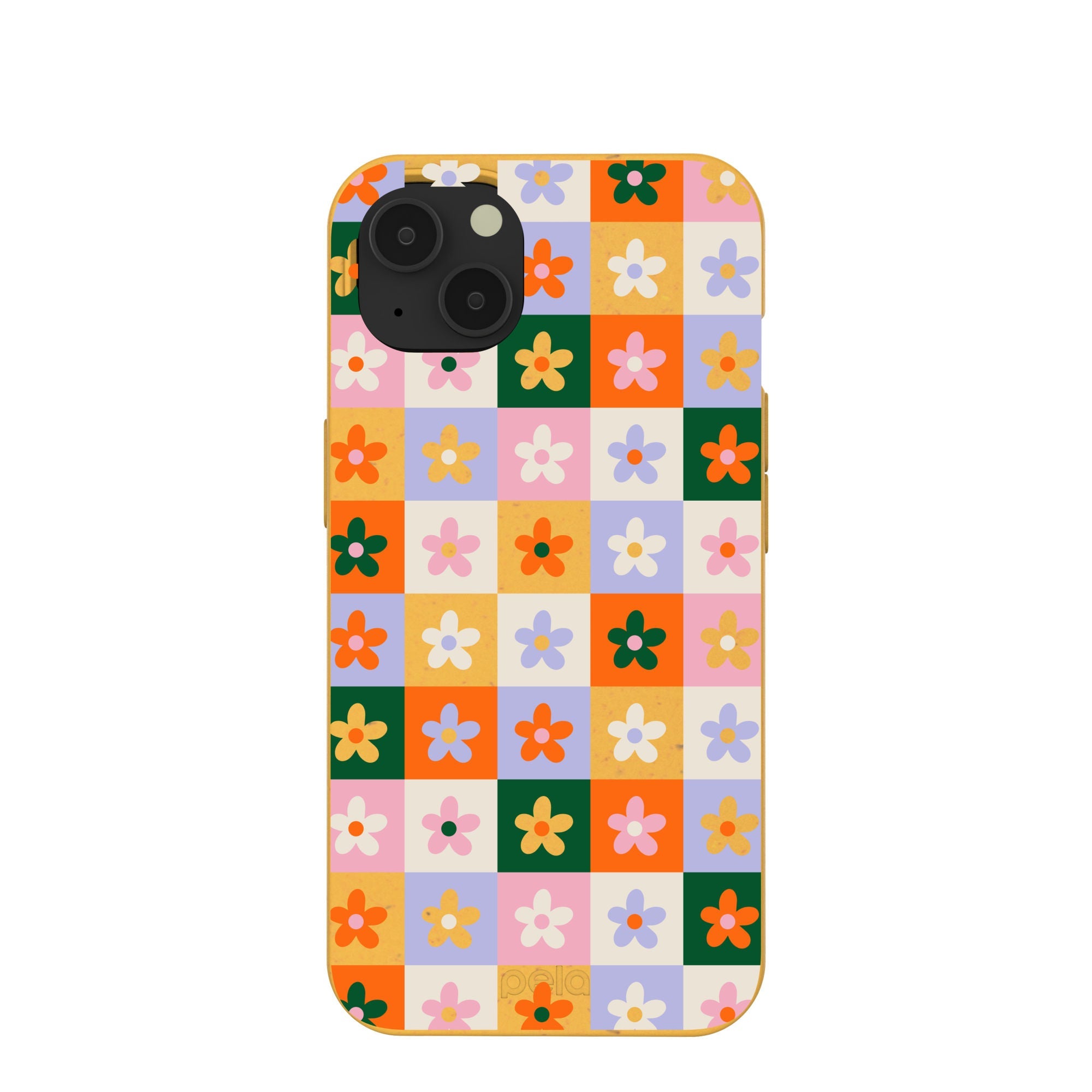 Honey Flower Tiles iPhone 13 Case Refurbished - Pela Case refurbished available on Cerqular