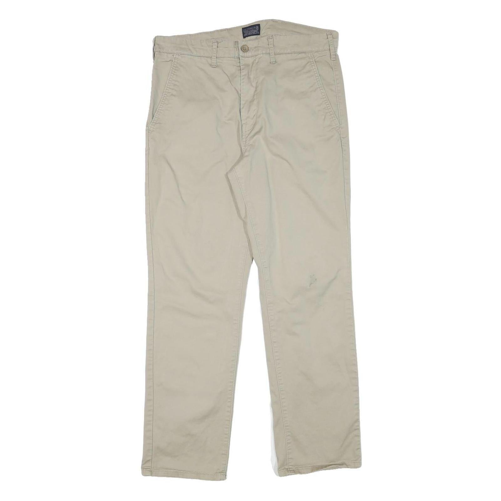 LEVI'S Mens Cotton Blend Beige Regular Fit Straight Trousers W32 L29 Casual Refurbished - N/A refurbished available on Cerqular