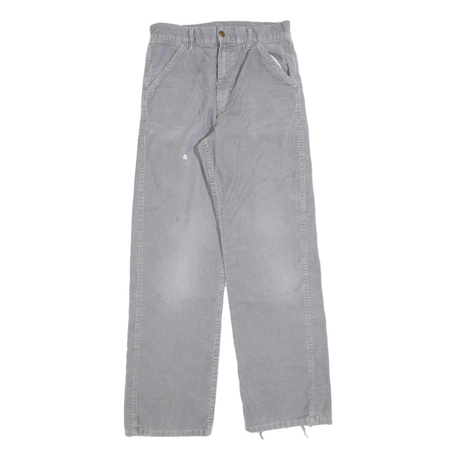 CARHARTT Mens Cotton Grey Regular Fit Straight Leg Trousers W28 L32 Workwear Refurbished - N/A refurbished available on Cerqular